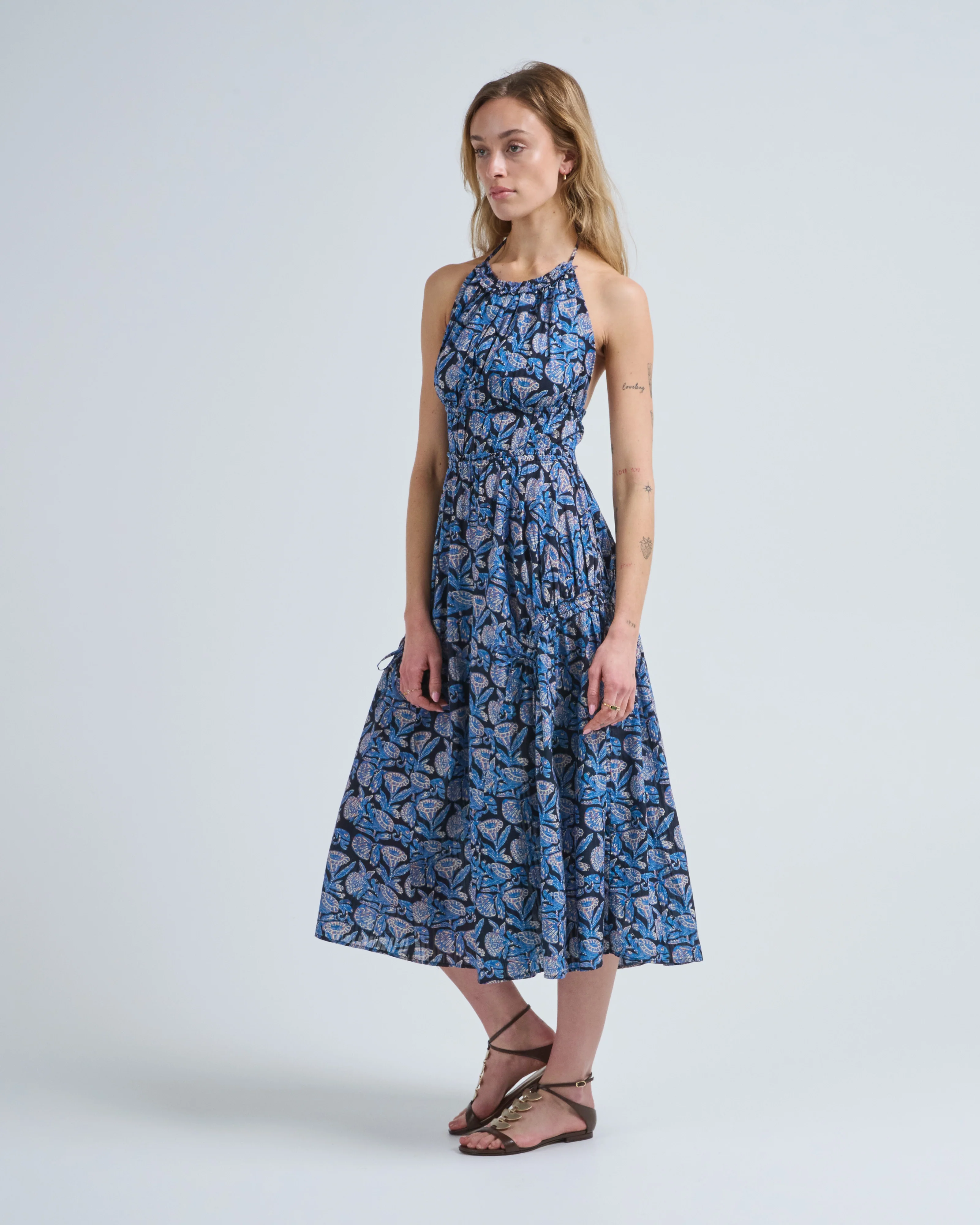 anelise halter midi dress - Image 2