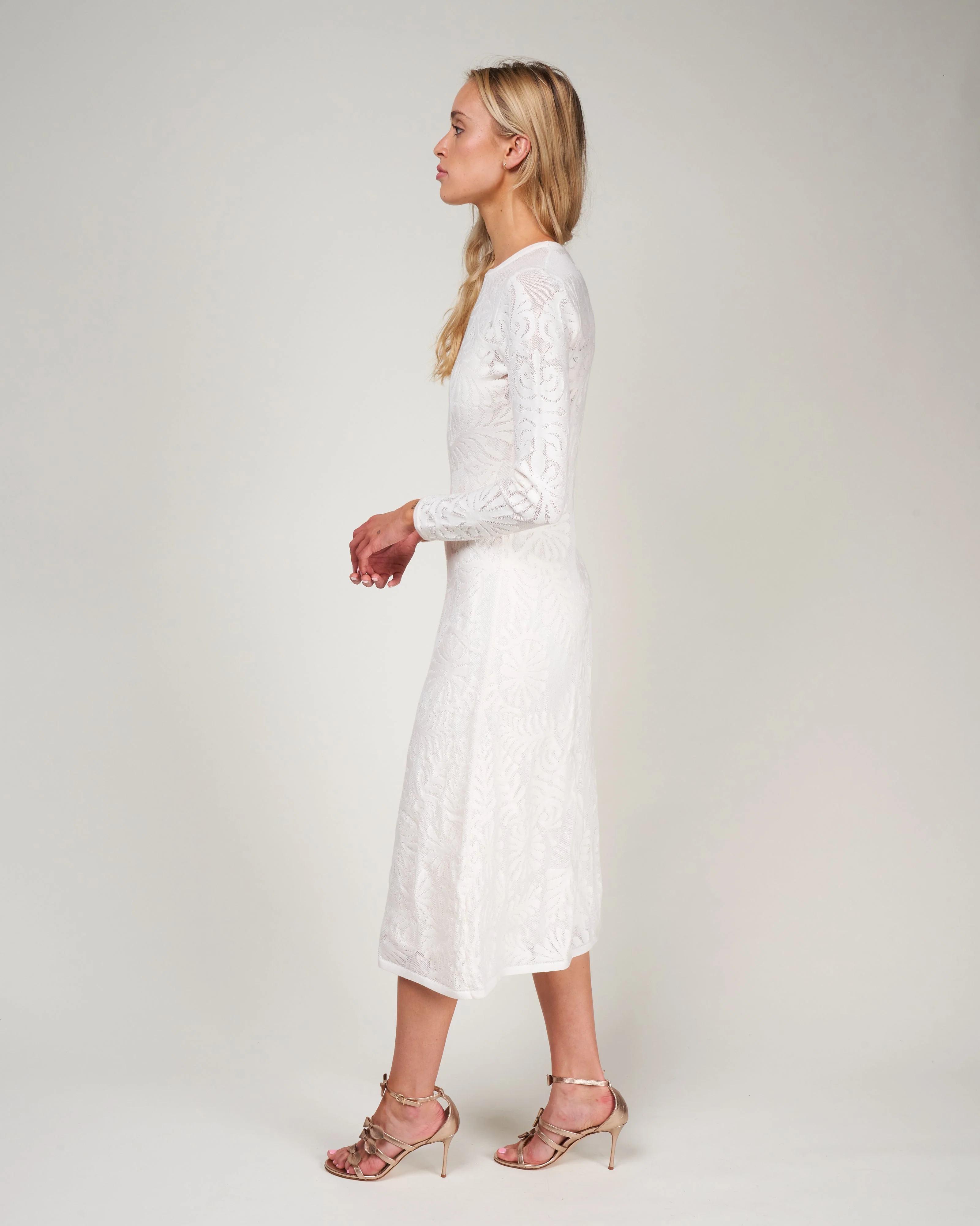 angelica dress - bone - Image 2