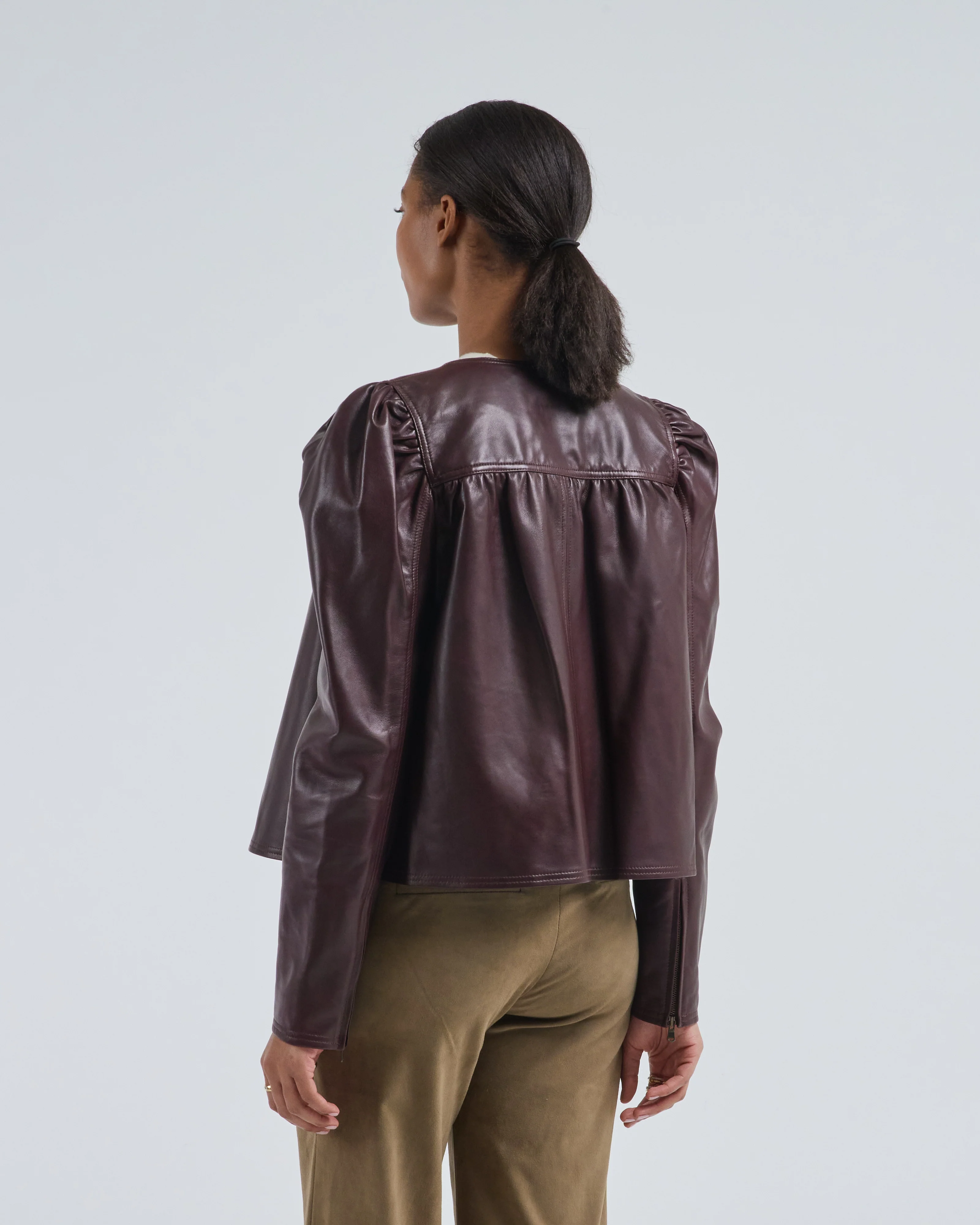 anouk zip up leather jacket - Image 4