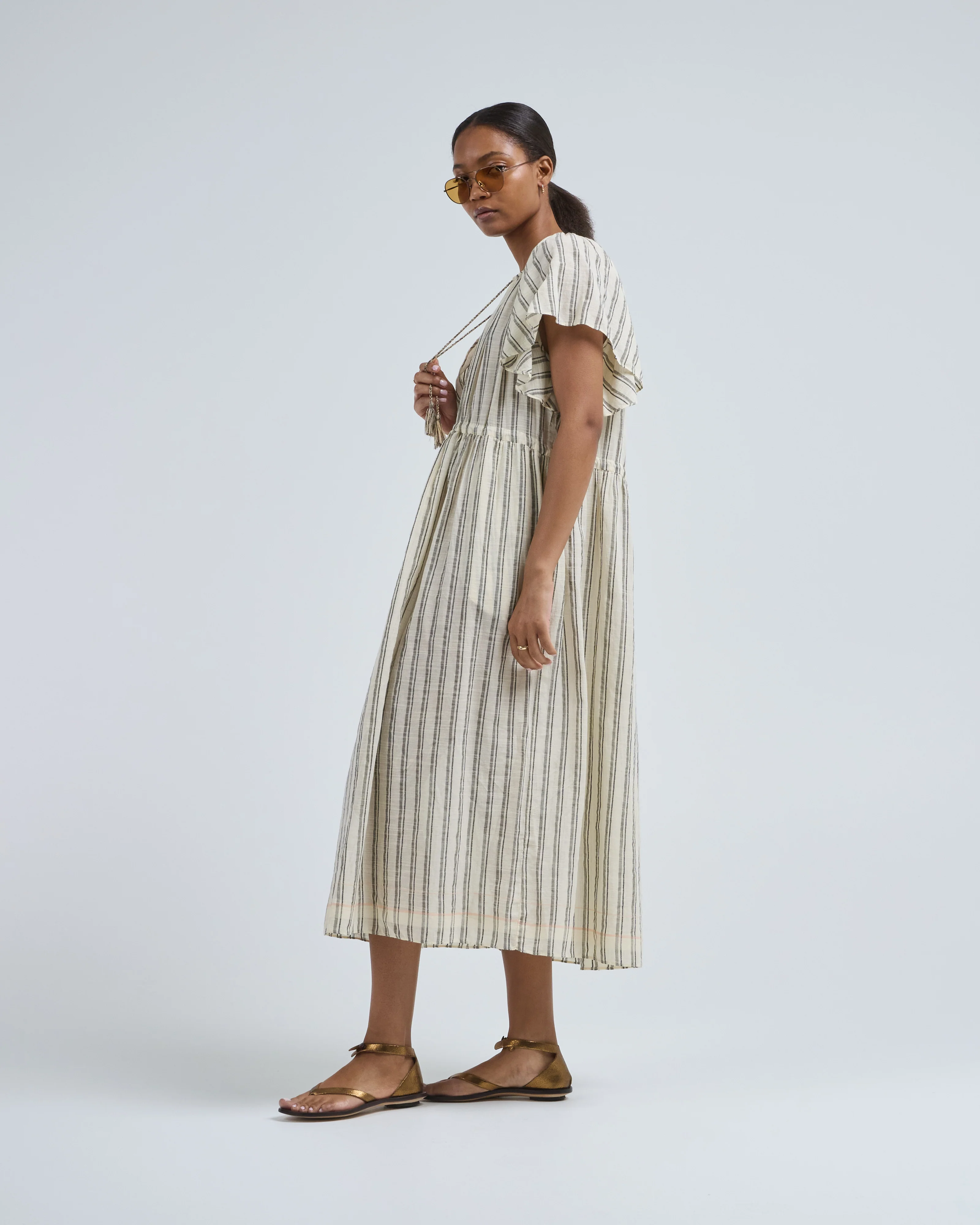 ariane striped dress coverup - Image 2