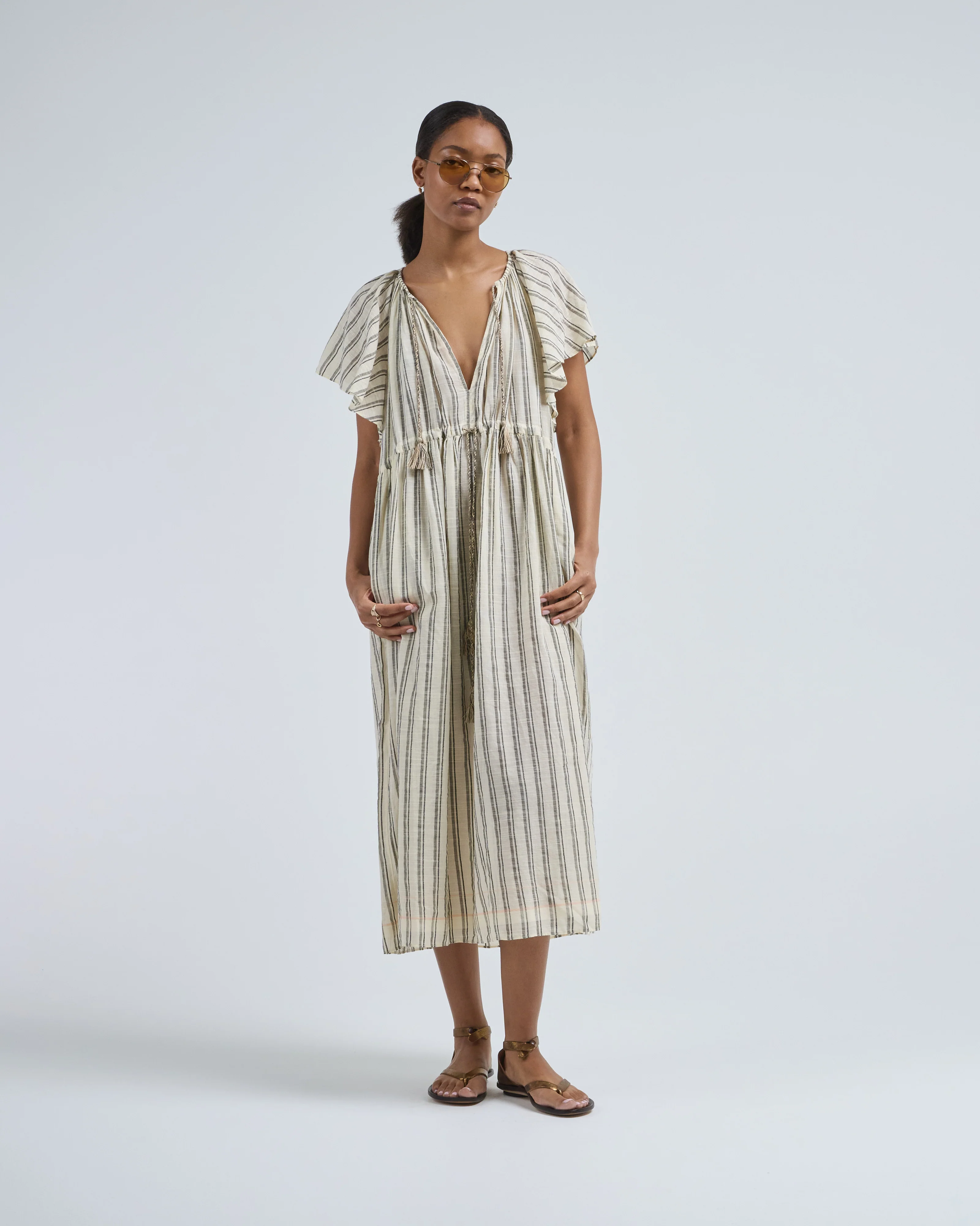 ariane striped dress coverup - Image 3
