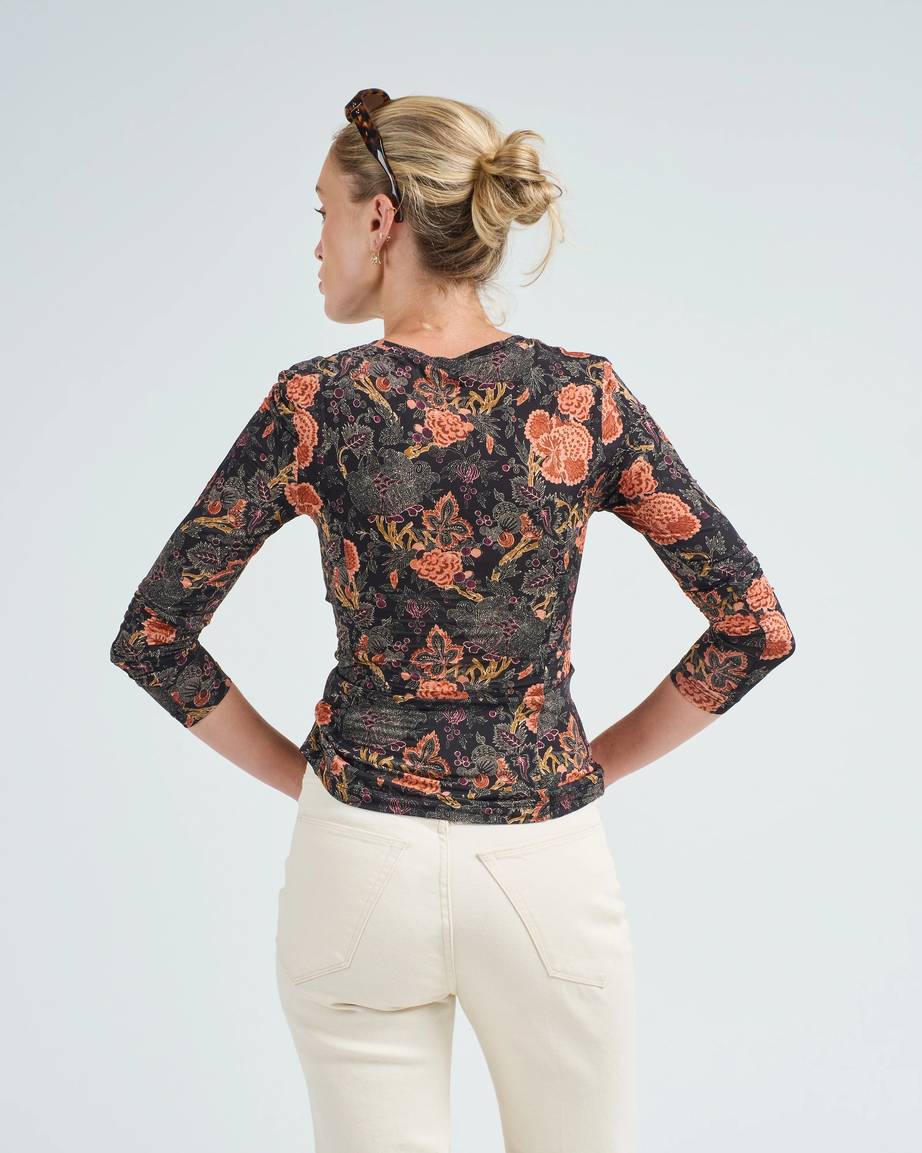 aris jersey long sleeve u-neck top - Image 4