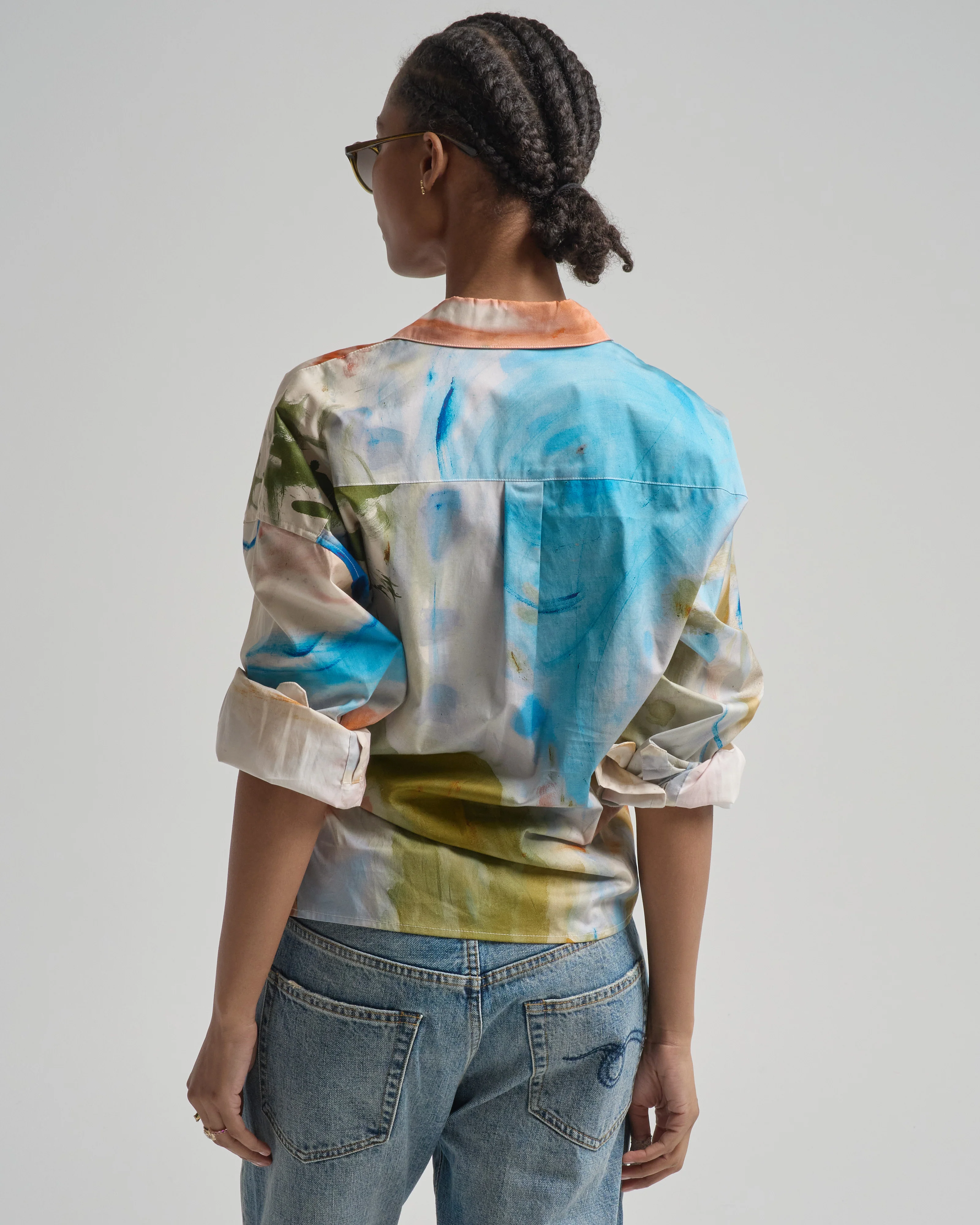 artist long sleeve cotton blouse - Image 2