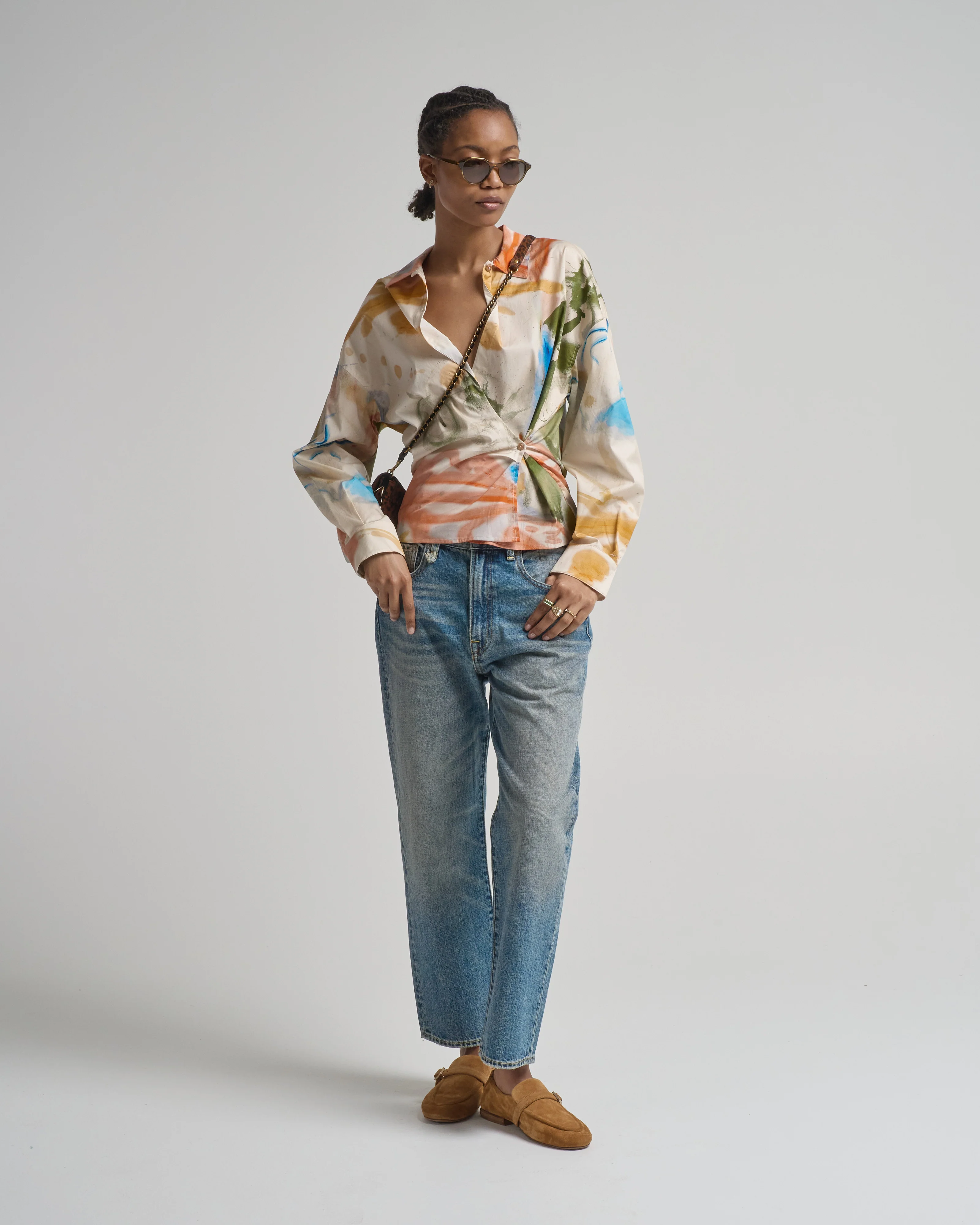 artist long sleeve cotton blouse - Image 5