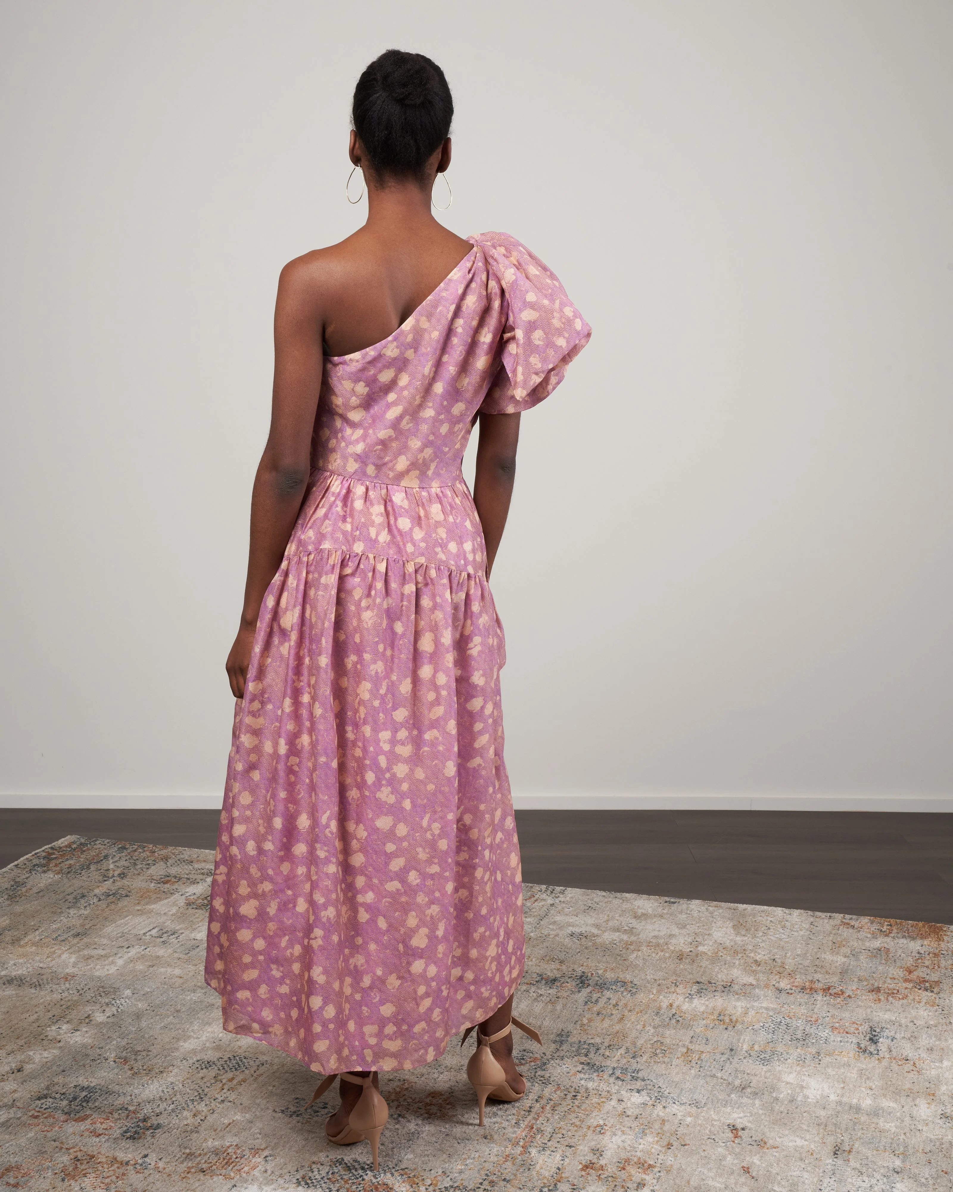 athena dress - lavender handprint dot - Image 3