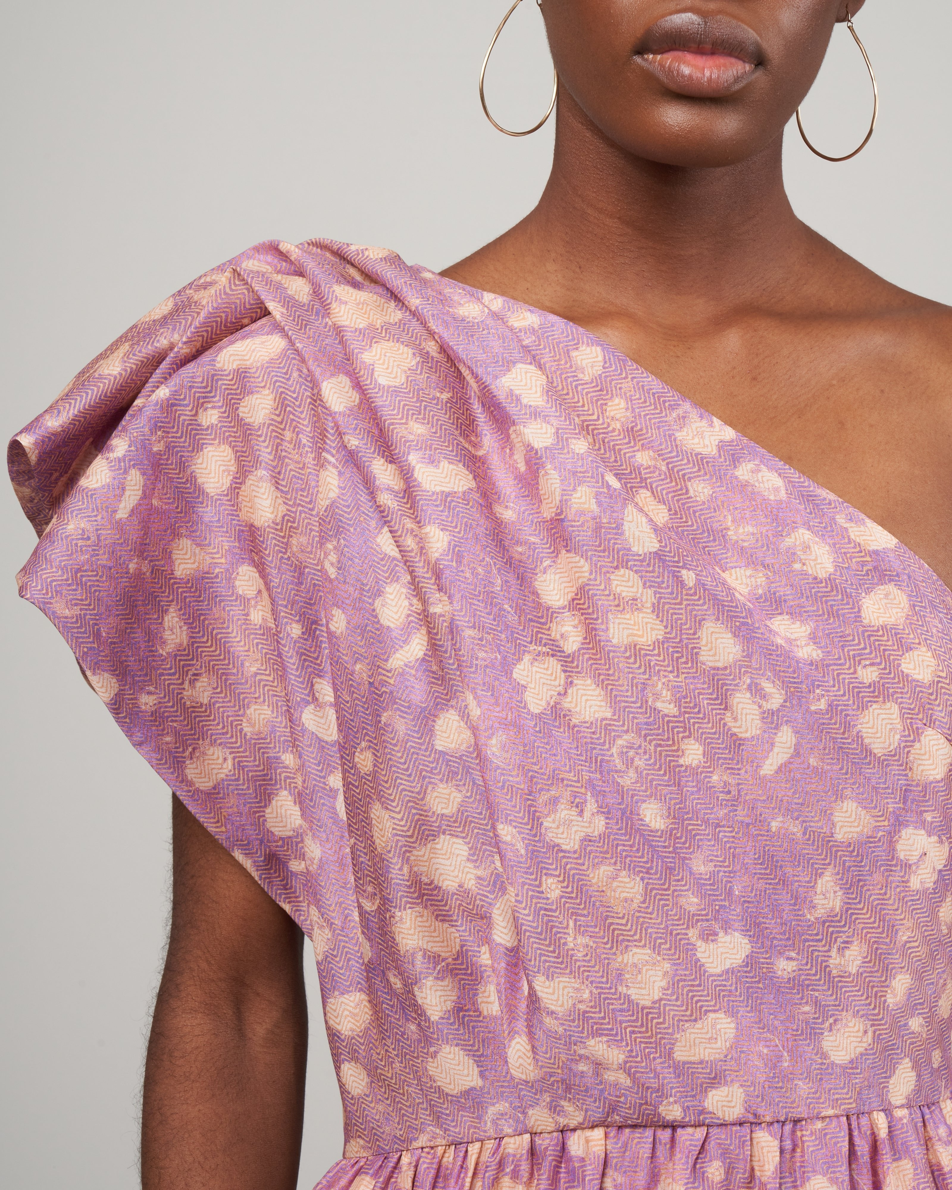 athena dress - lavender handprint dot - Image 4