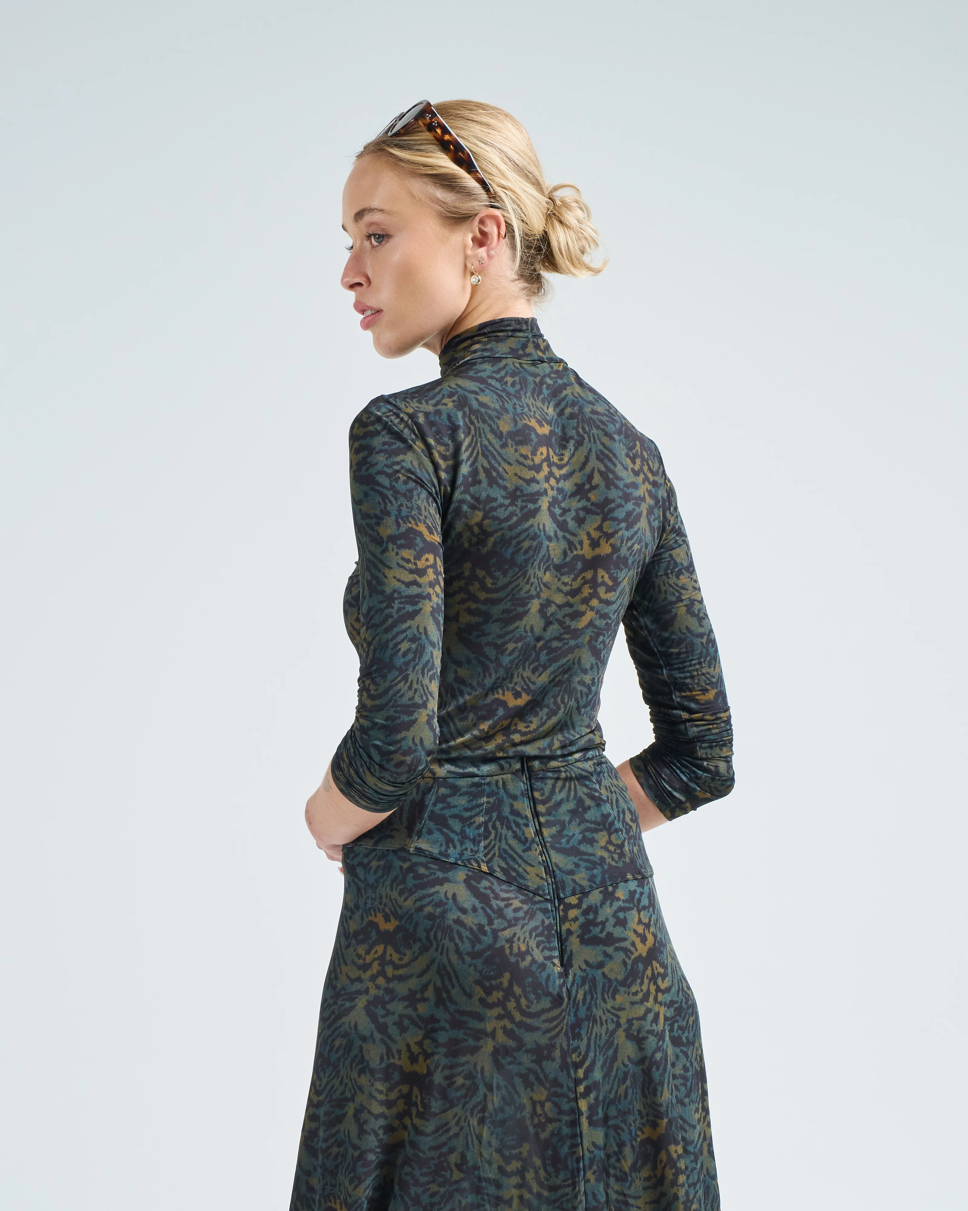 aurelia jersey long sleeve turtleneck top - Image 3