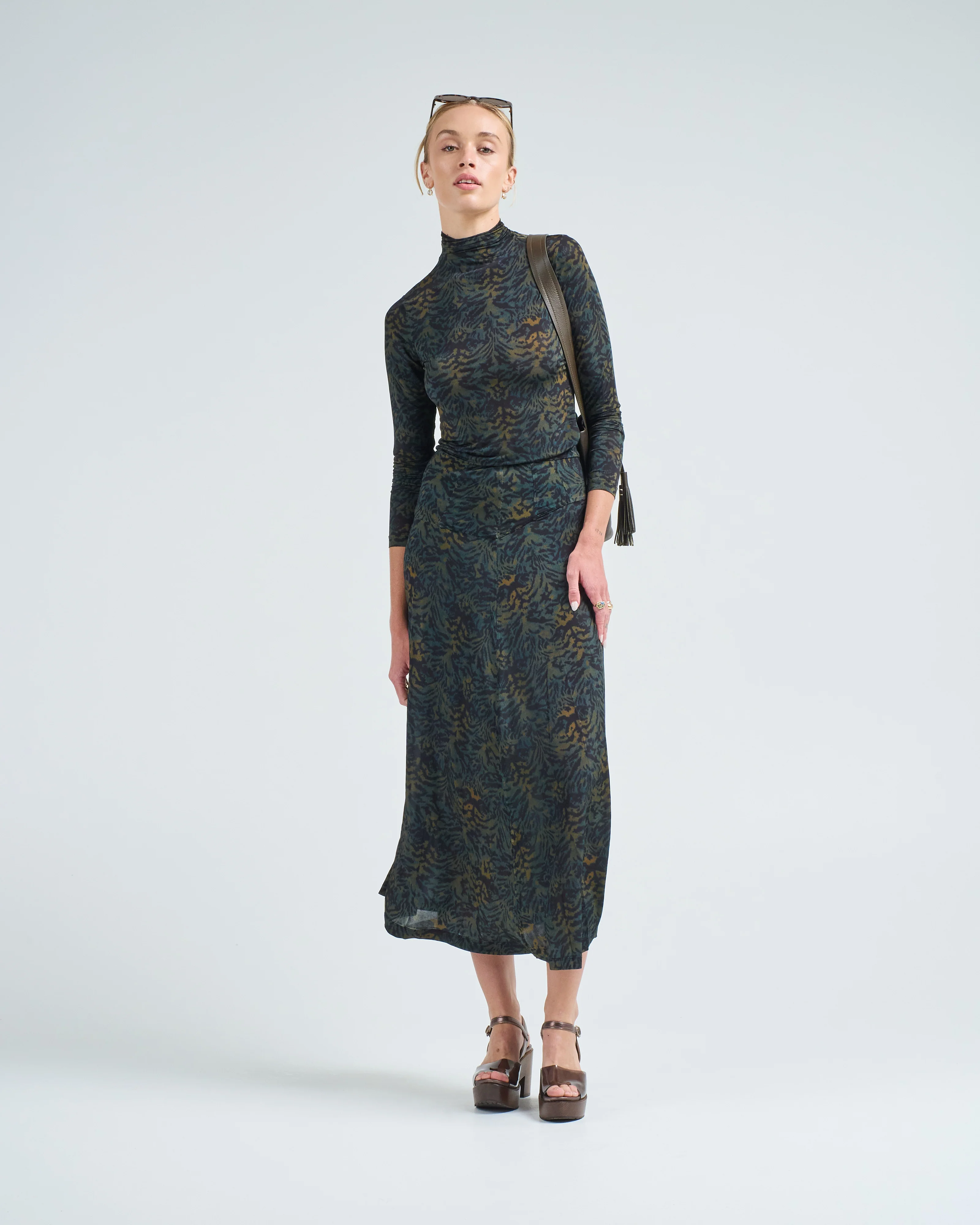 aurelia jersey long sleeve turtleneck top - Image 5