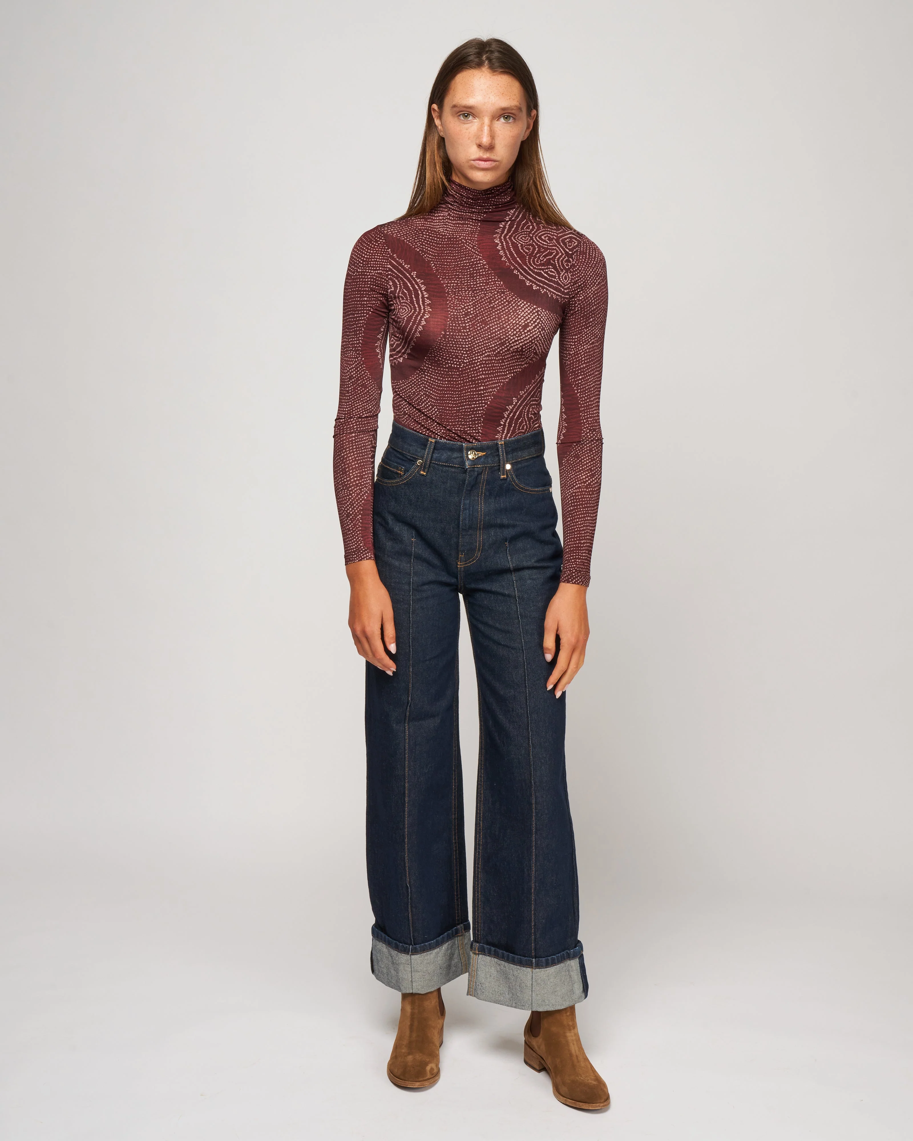 aurelia turtleneck - garnet - Image 2