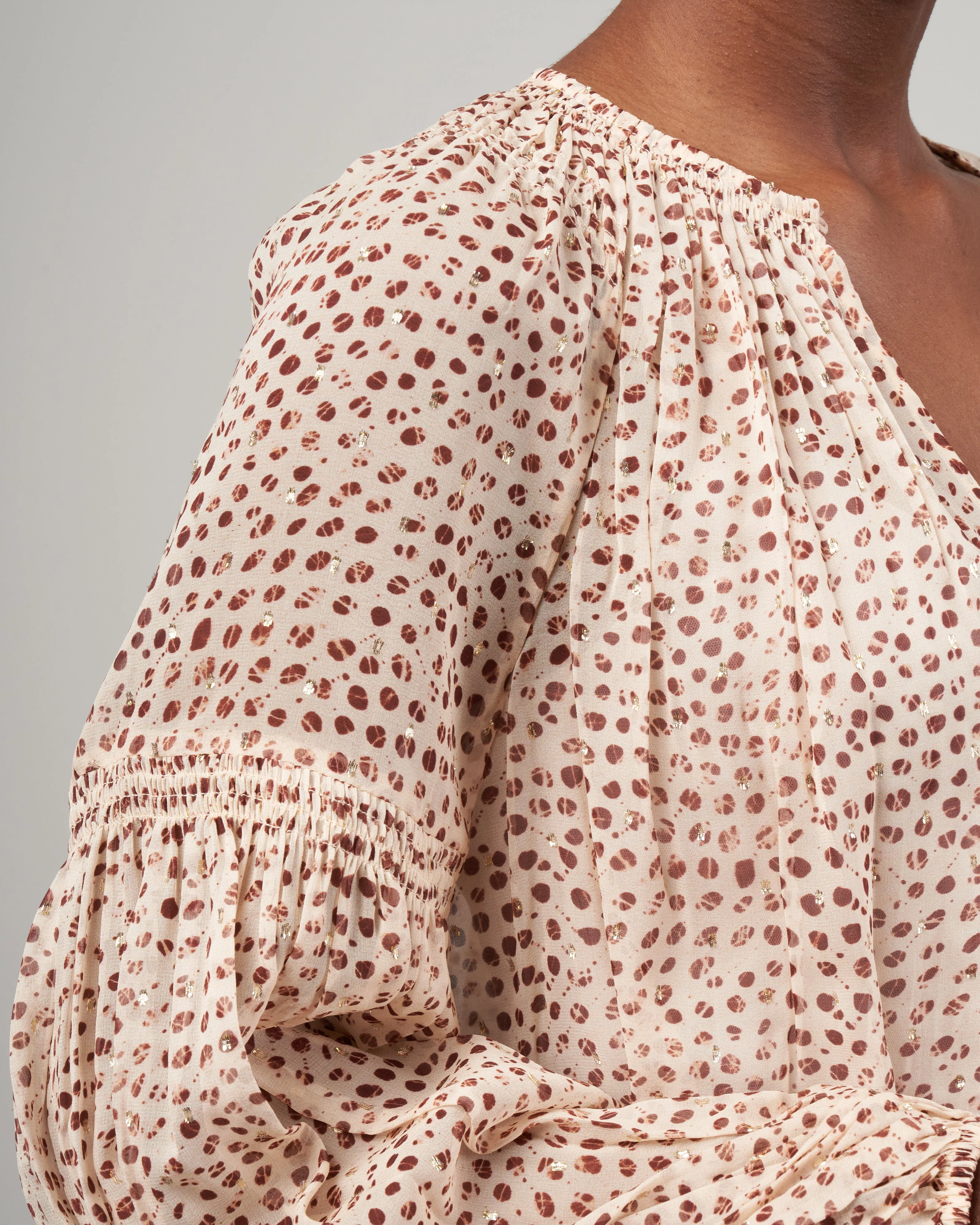 bellita blouse - leopard ikat dot lid - Image 5
