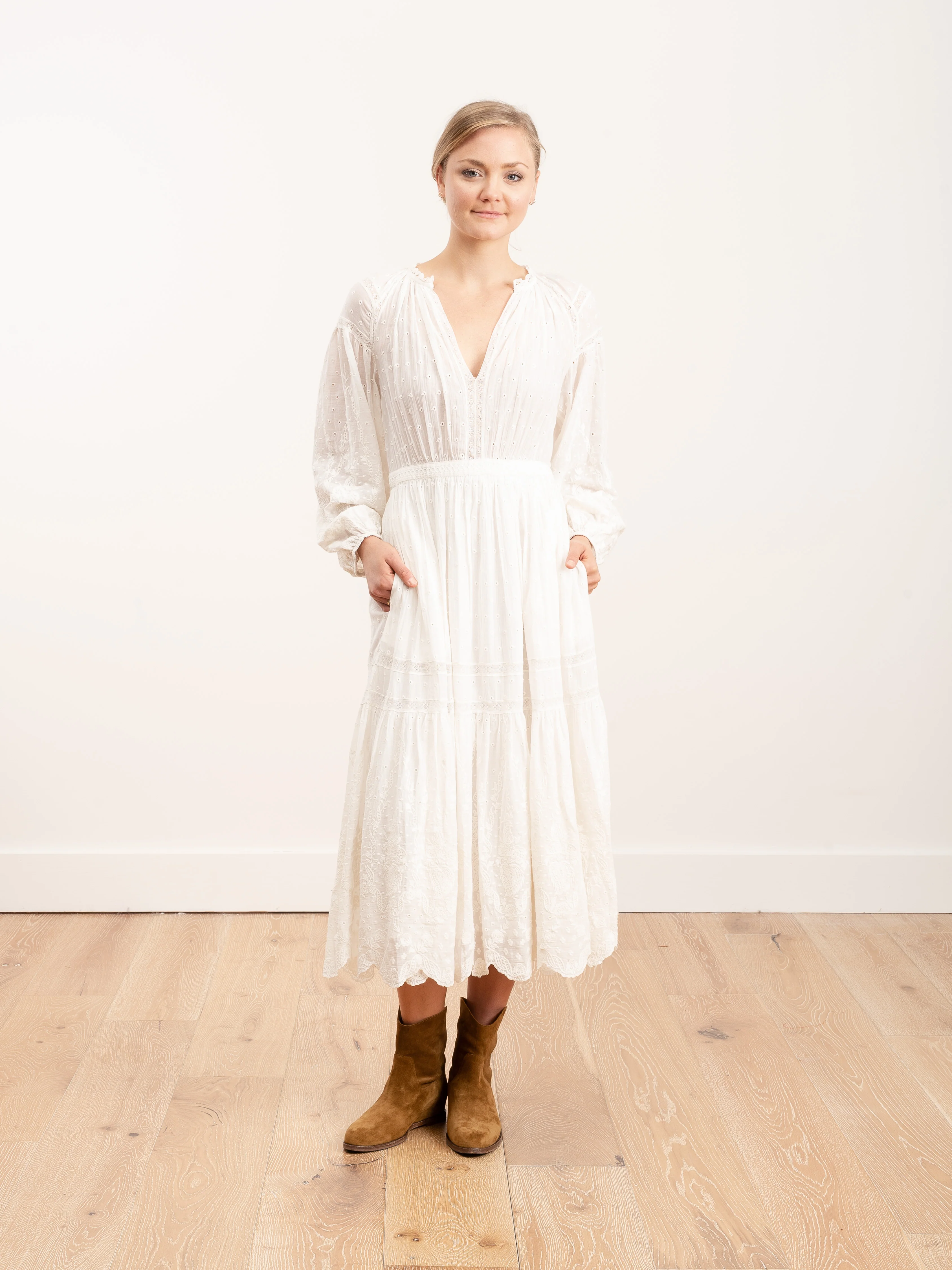 bettina dress - blanc - Image 2