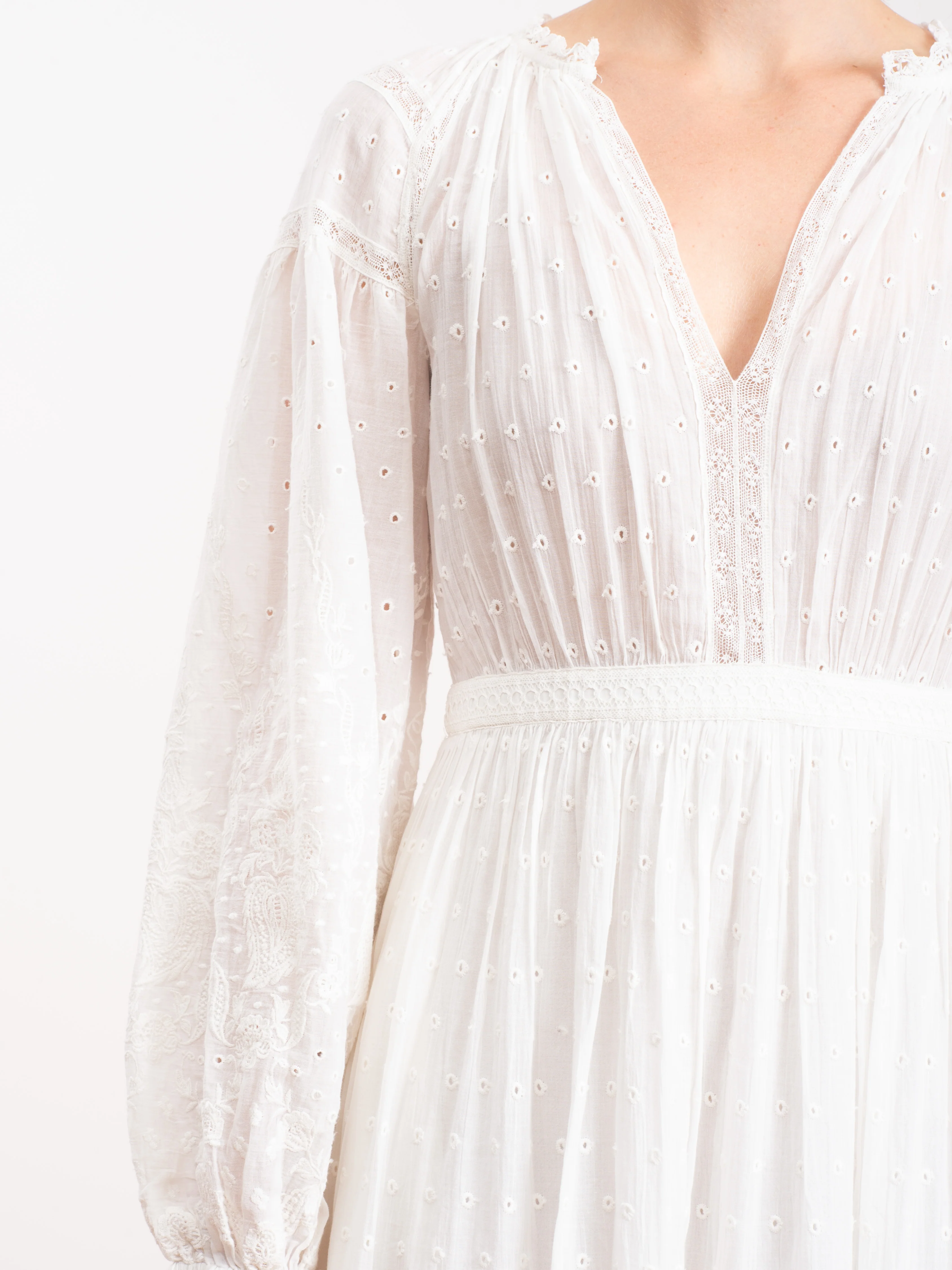 bettina dress - blanc - Image 6