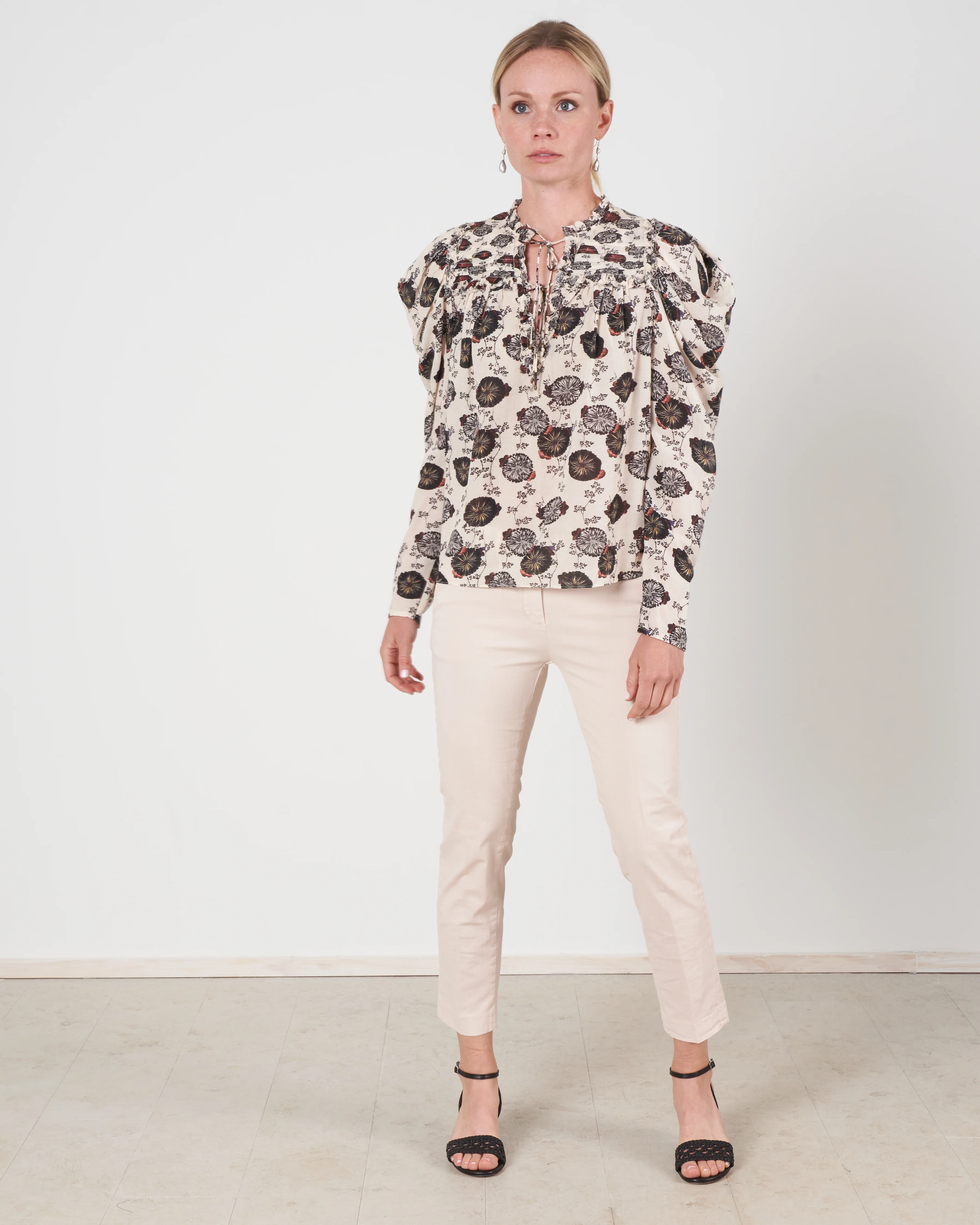 bevin blouse - gardenia floral - Image 2