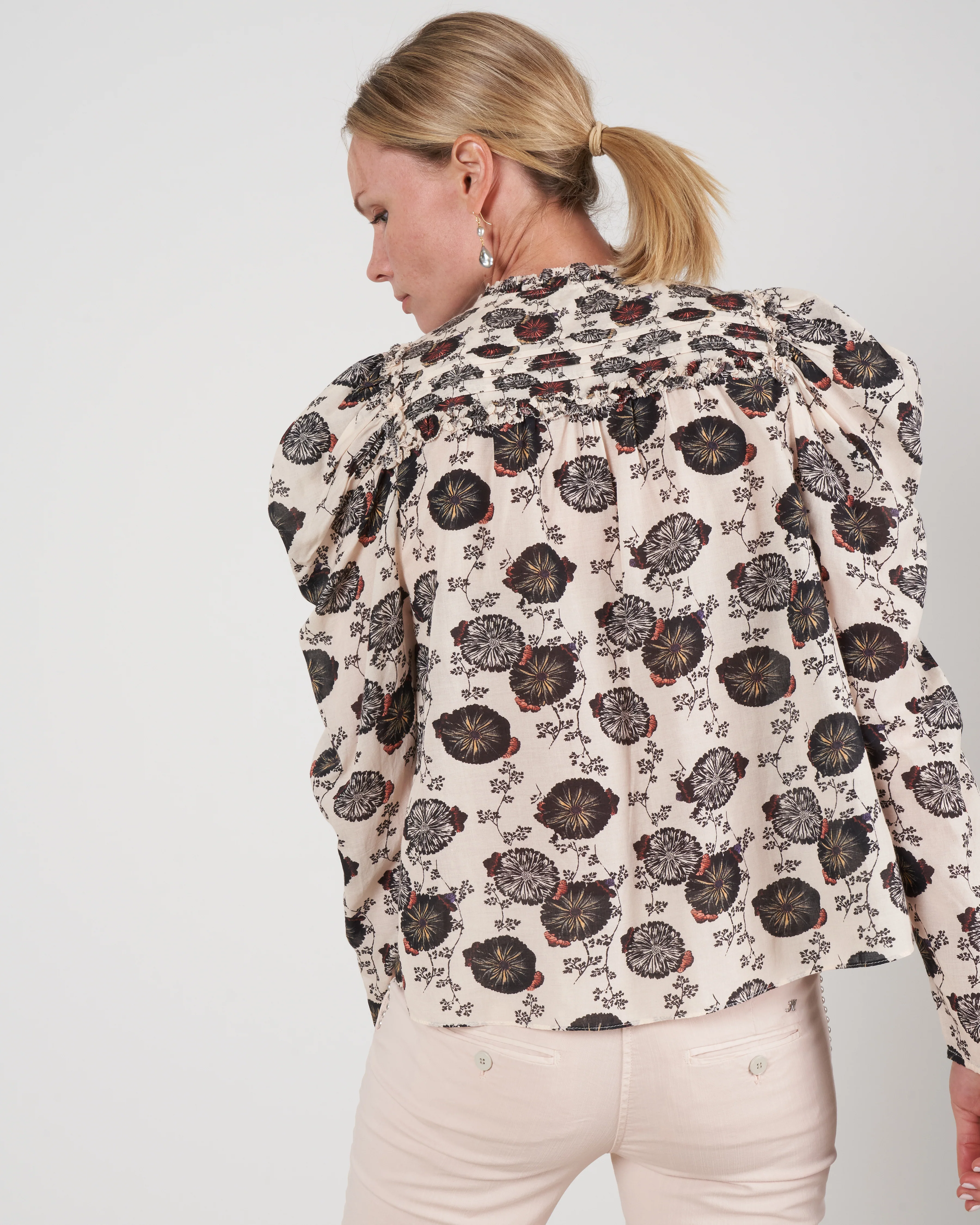 bevin blouse - gardenia floral - Image 4