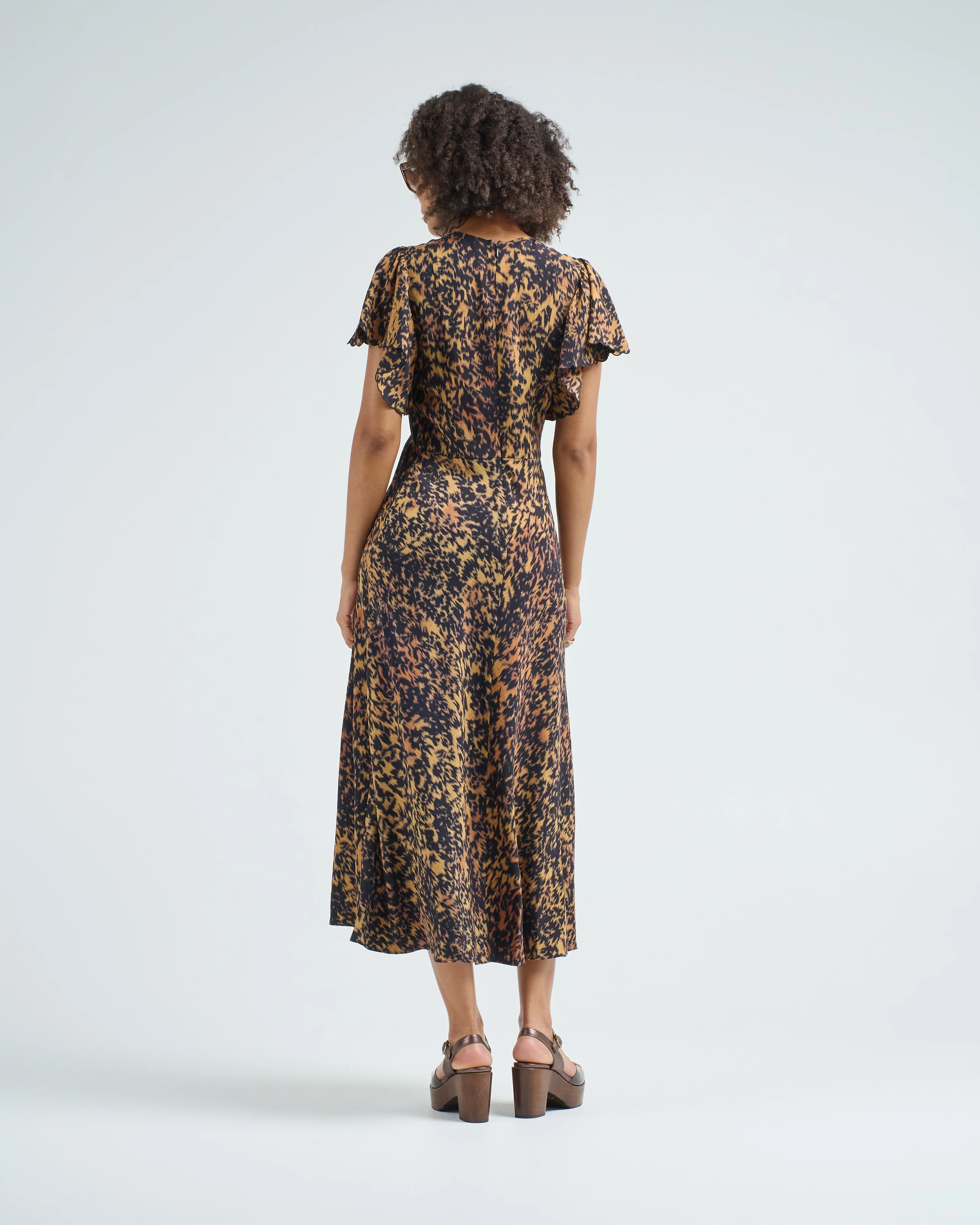 blithe flutter sleeve midi dress - Image 4