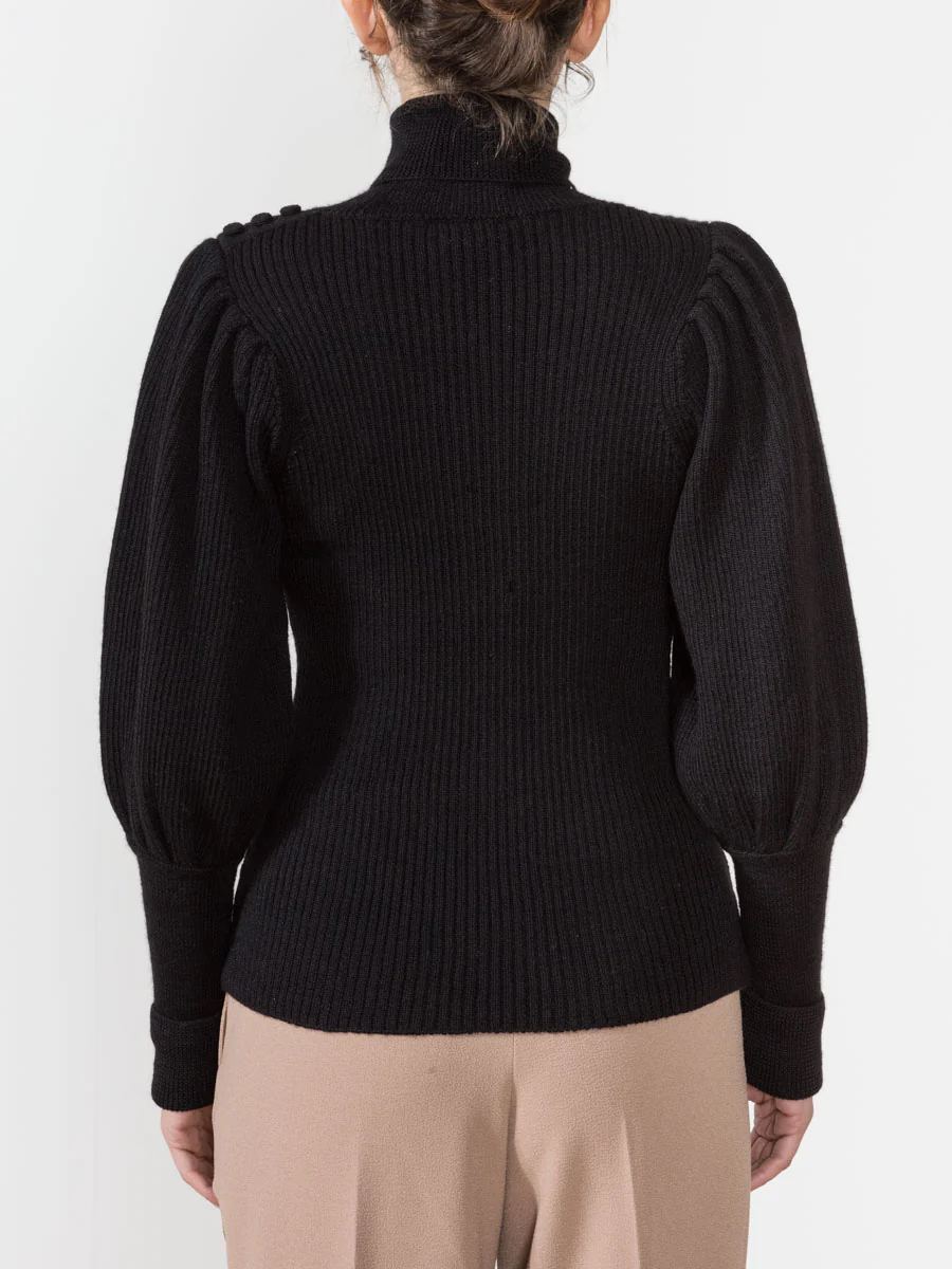 brynn turtleneck - noir - Image 4