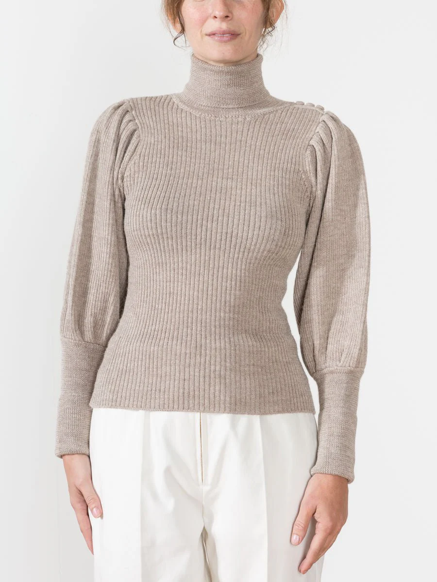 brynn turtleneck - oatmeal - Image 2