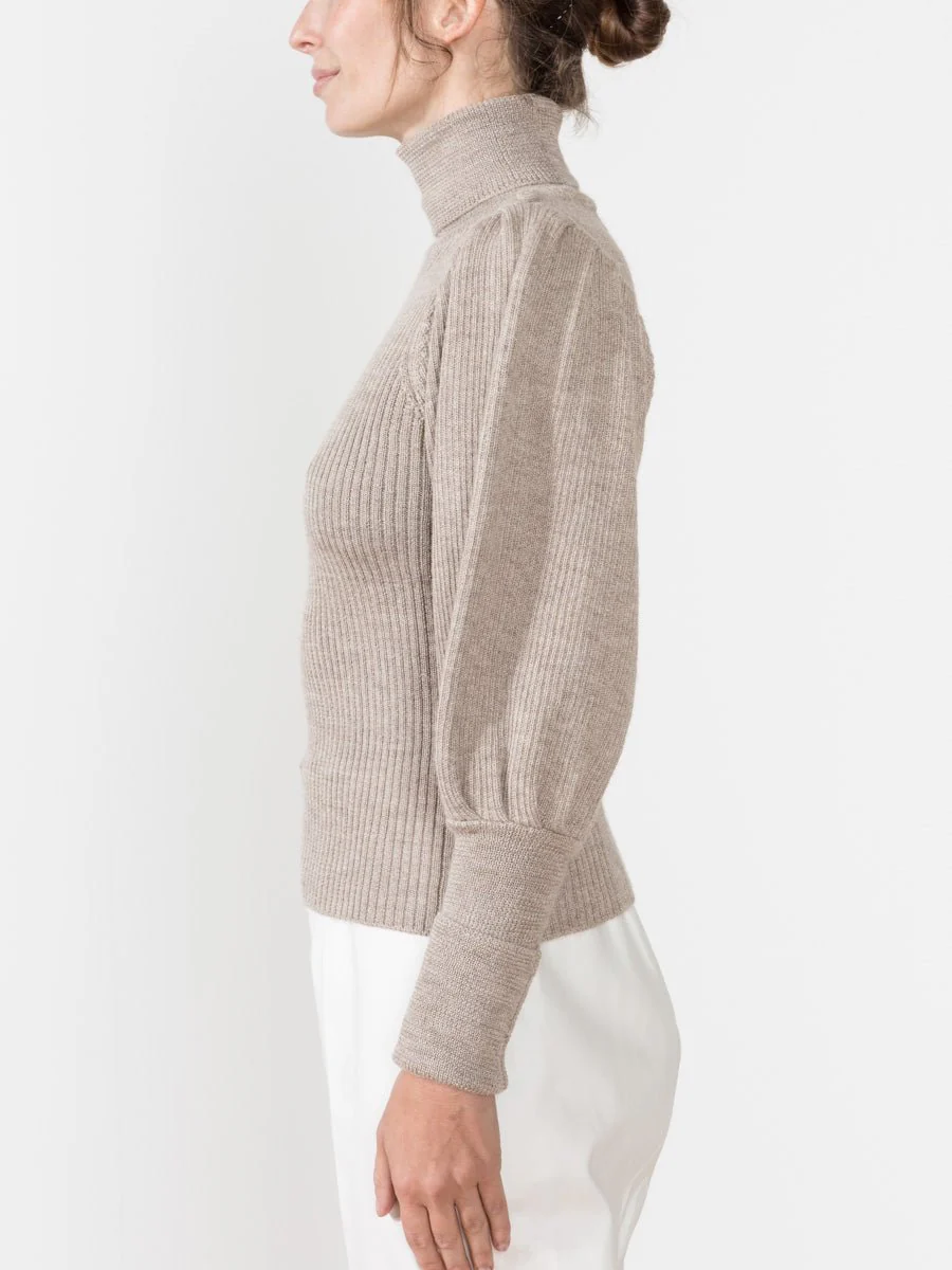brynn turtleneck - oatmeal - Image 3