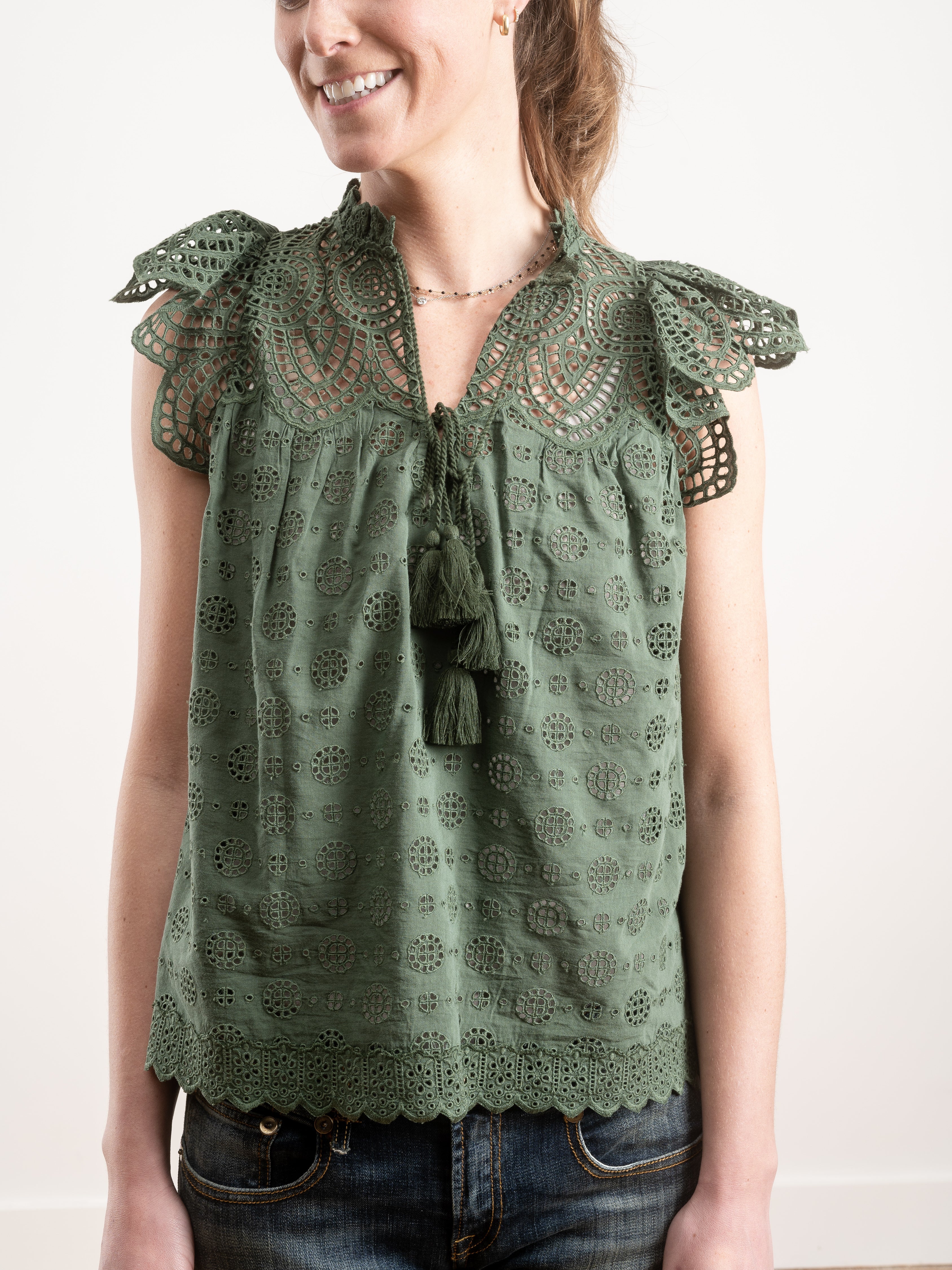 calliope top - army - Image 2