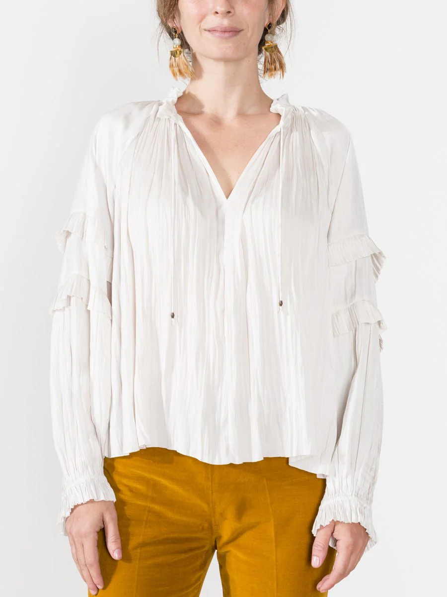 carolina blouse - blanc - Image 3