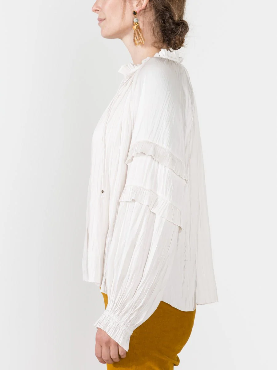 carolina blouse - blanc - Image 4