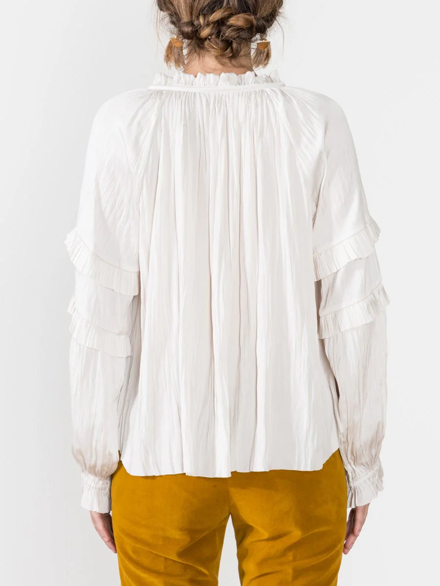 carolina blouse - blanc - Image 5