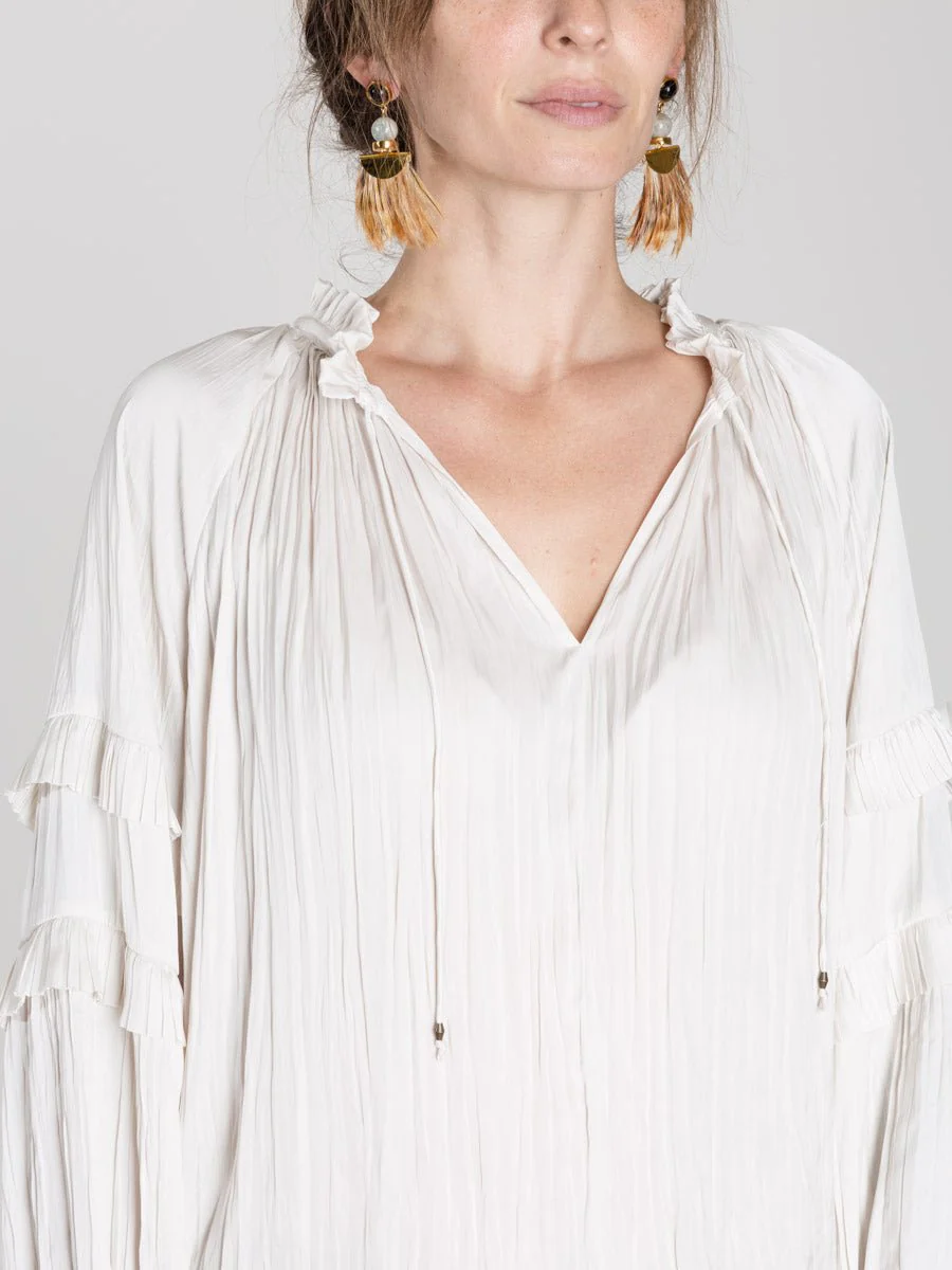 carolina blouse - blanc - Image 7