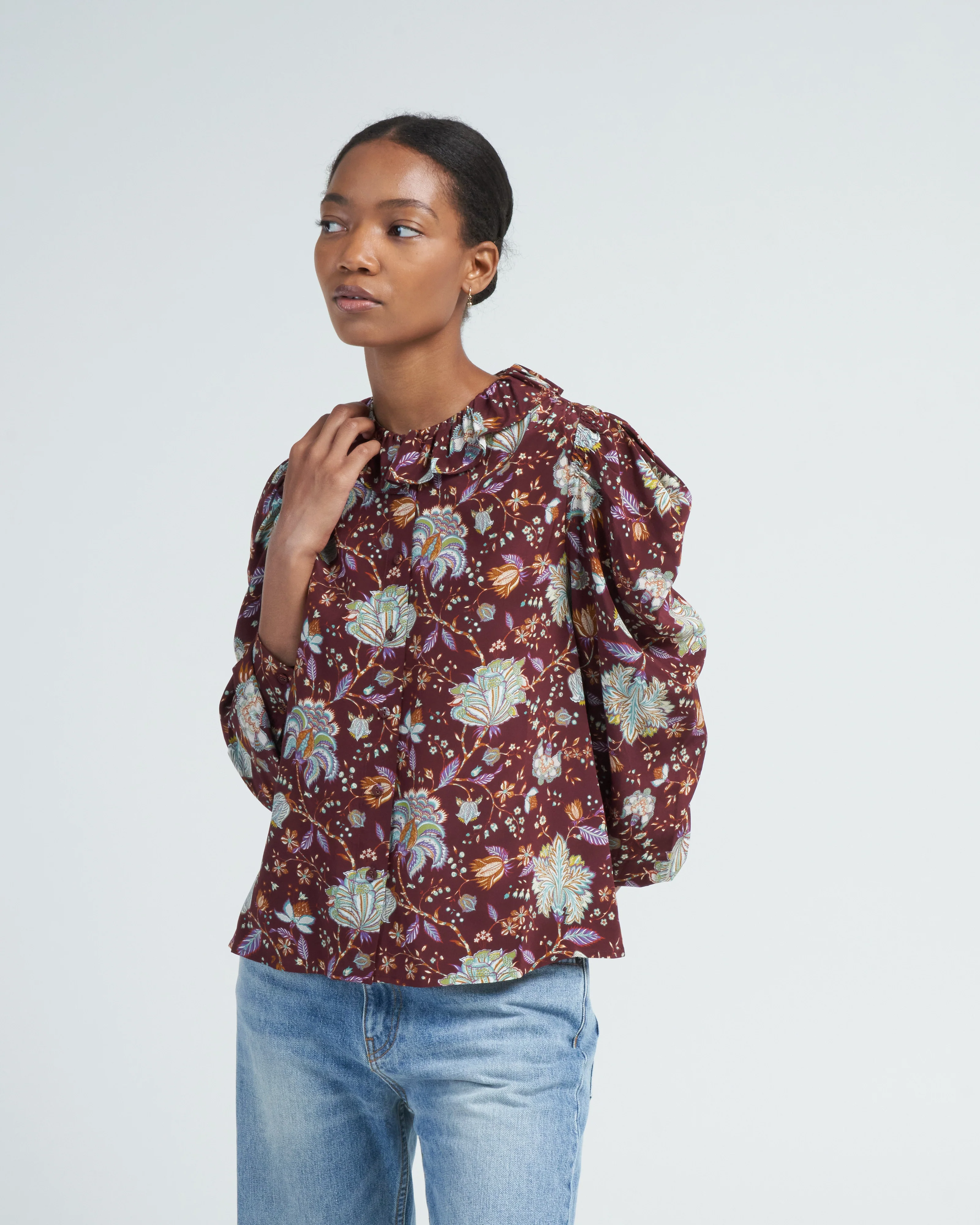 dara blouse - heliotrope