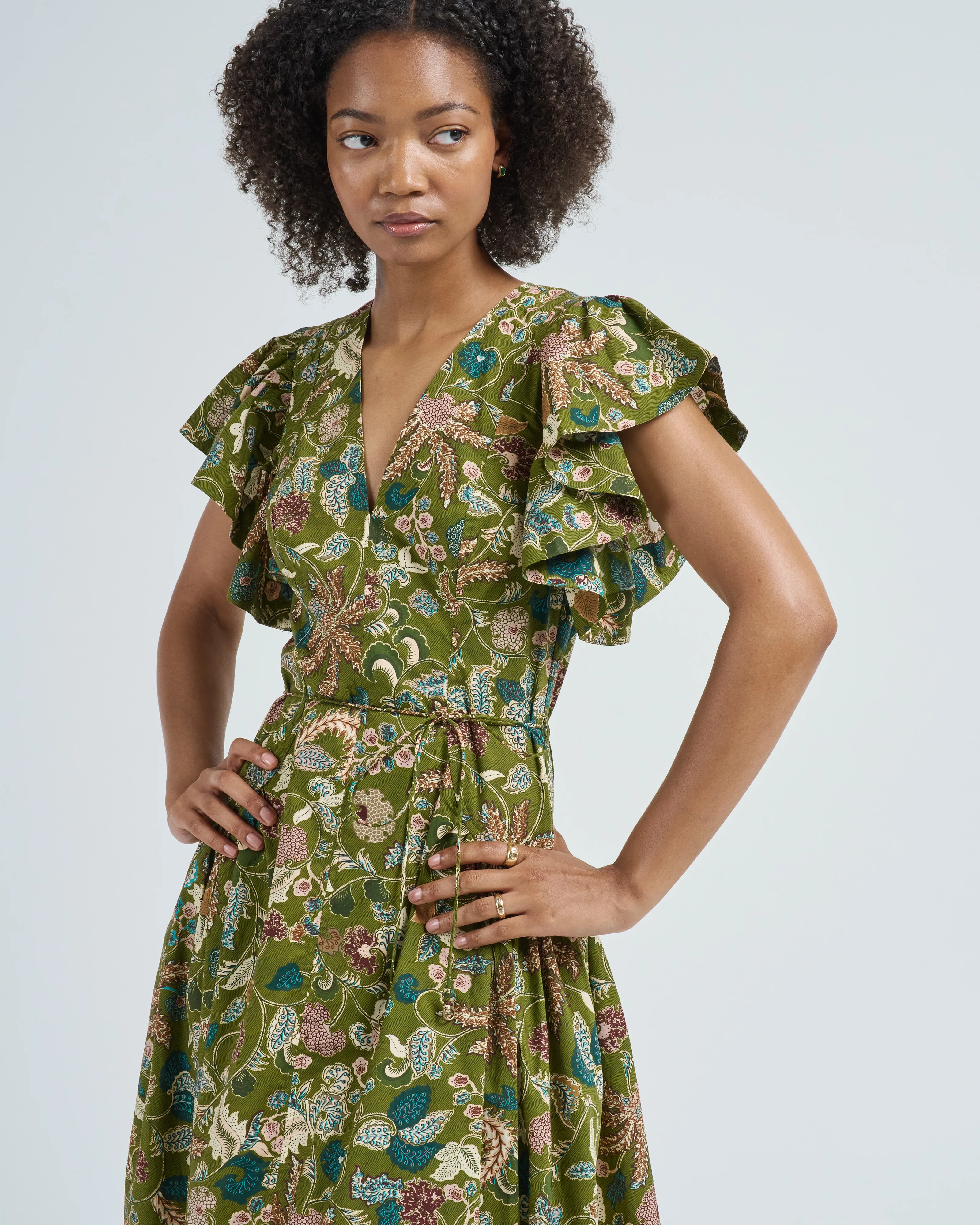 darya drop waist midi dress - Image 2