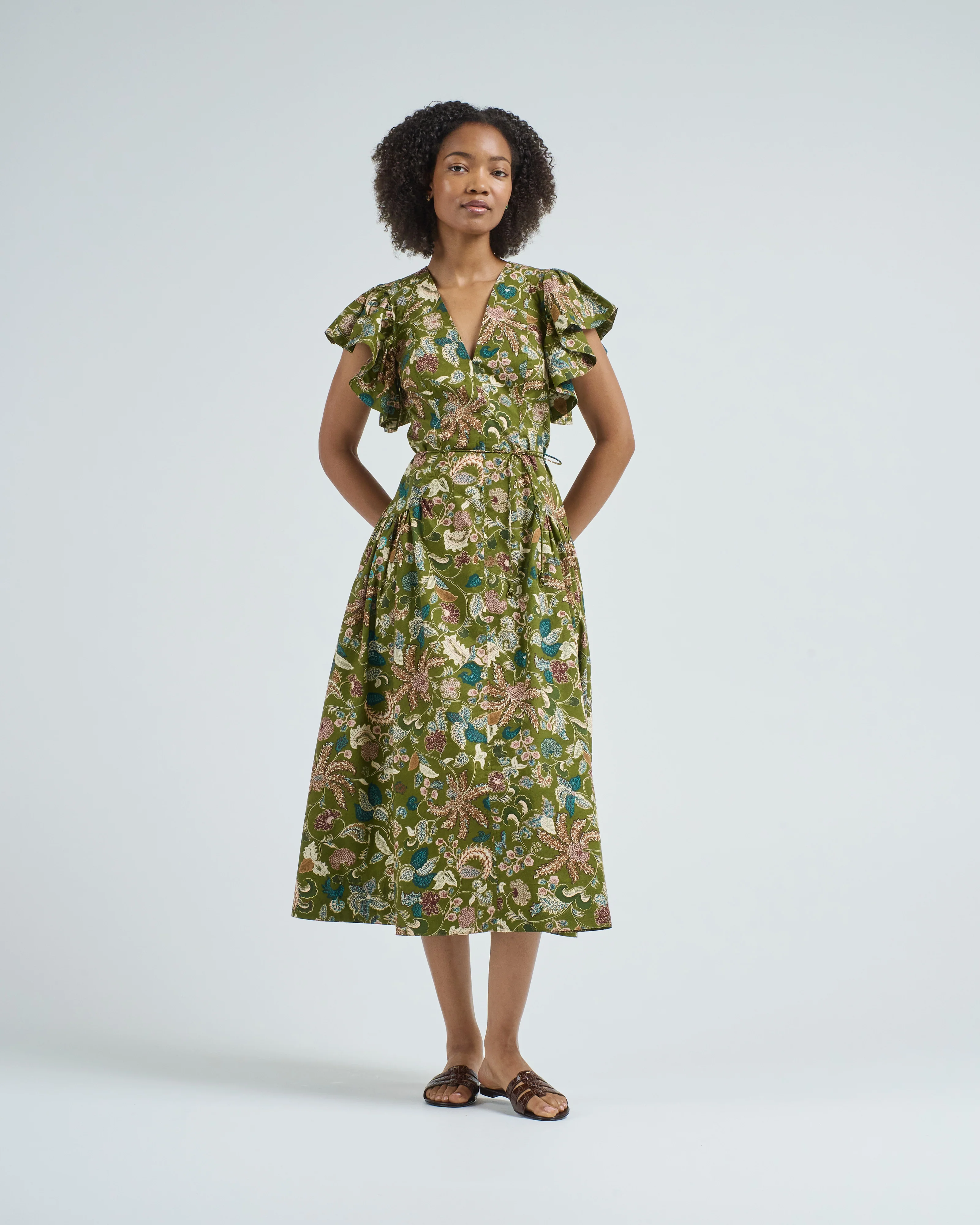 darya drop waist midi dress - Image 3