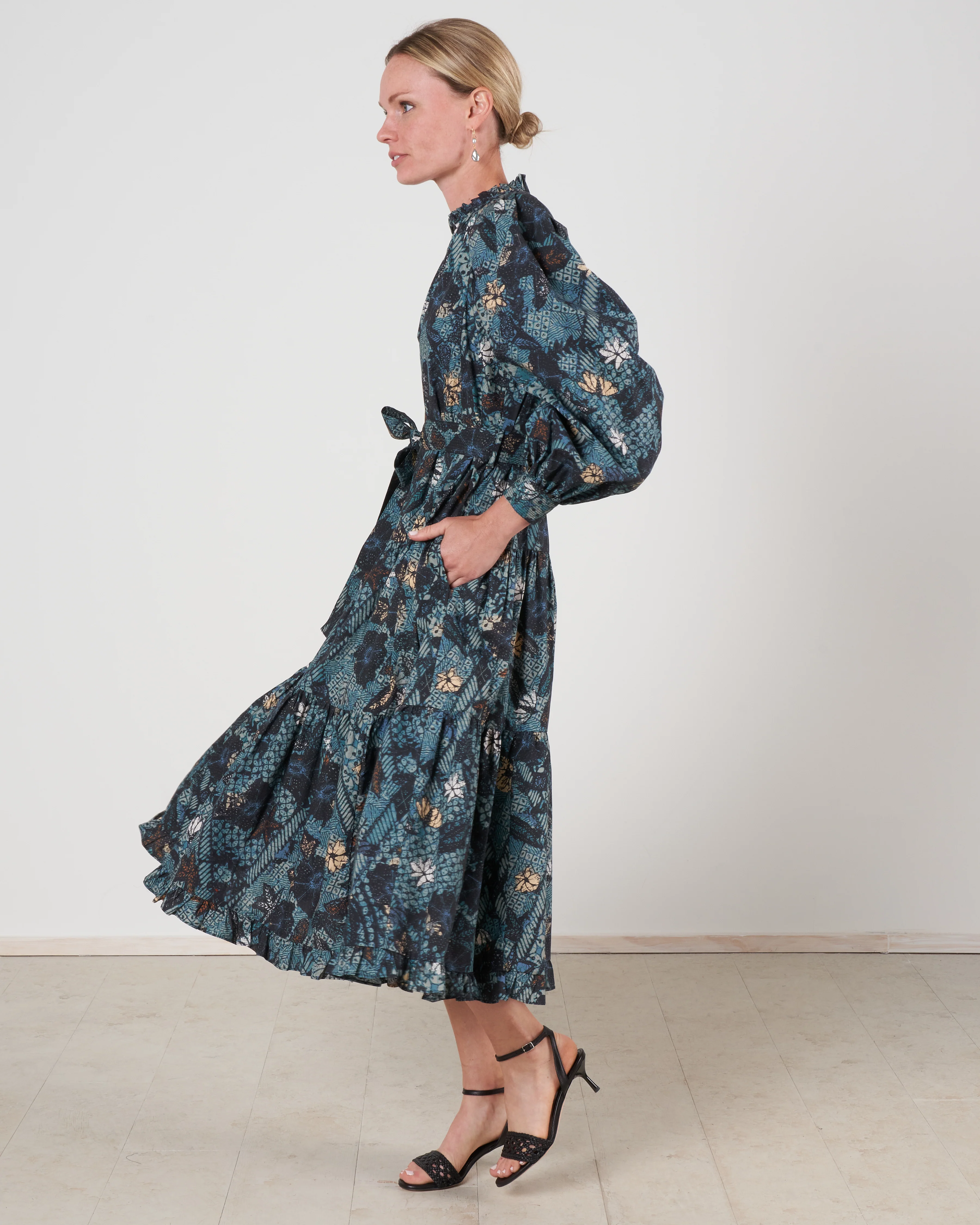 dolores dress - rainforest - Image 3