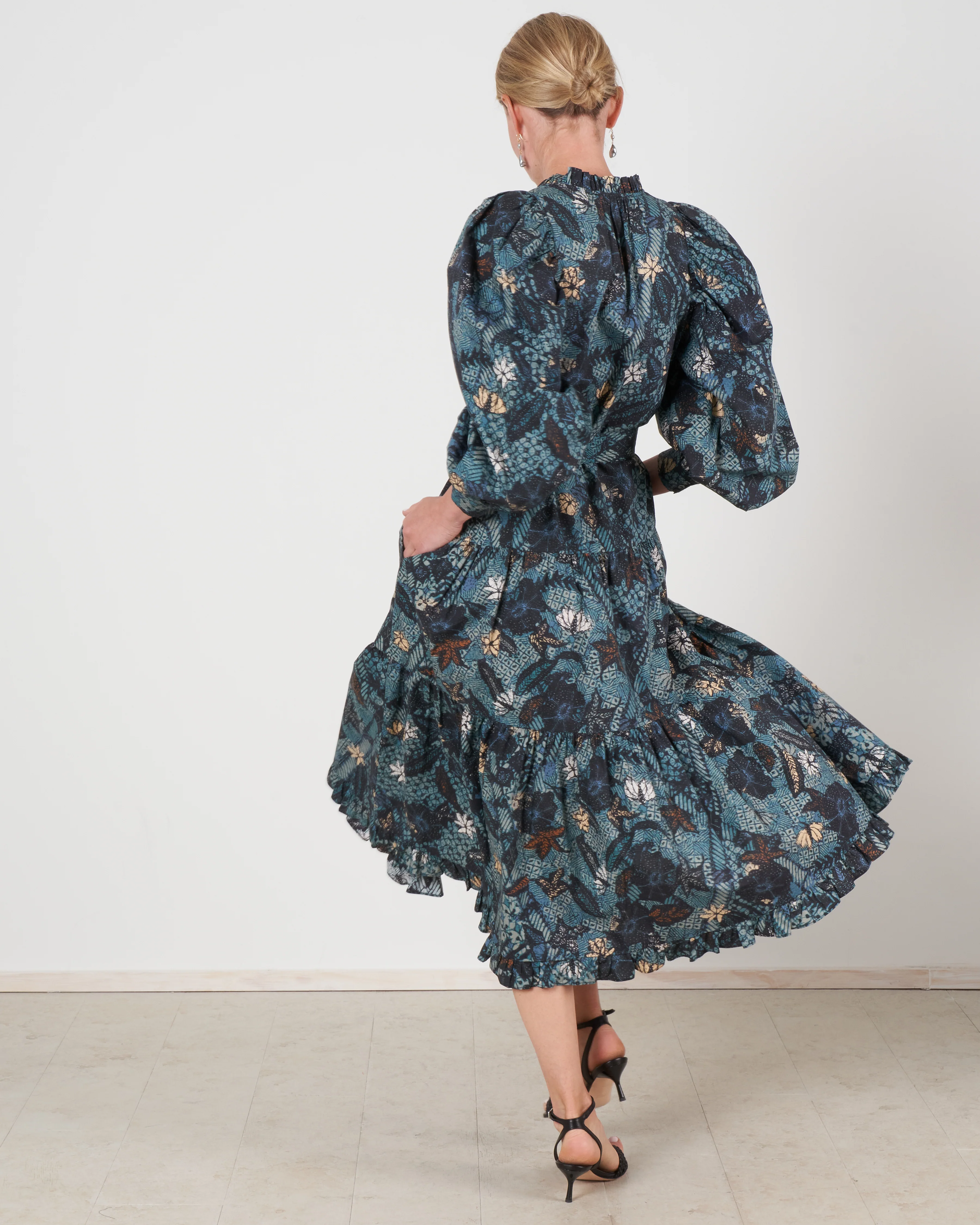 dolores dress - rainforest - Image 5