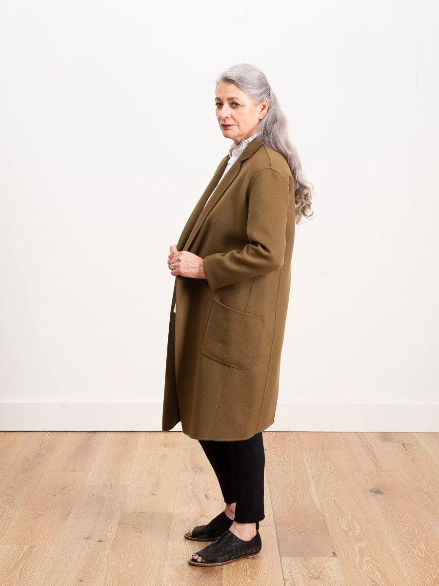 eleanor coat - army - Image 2