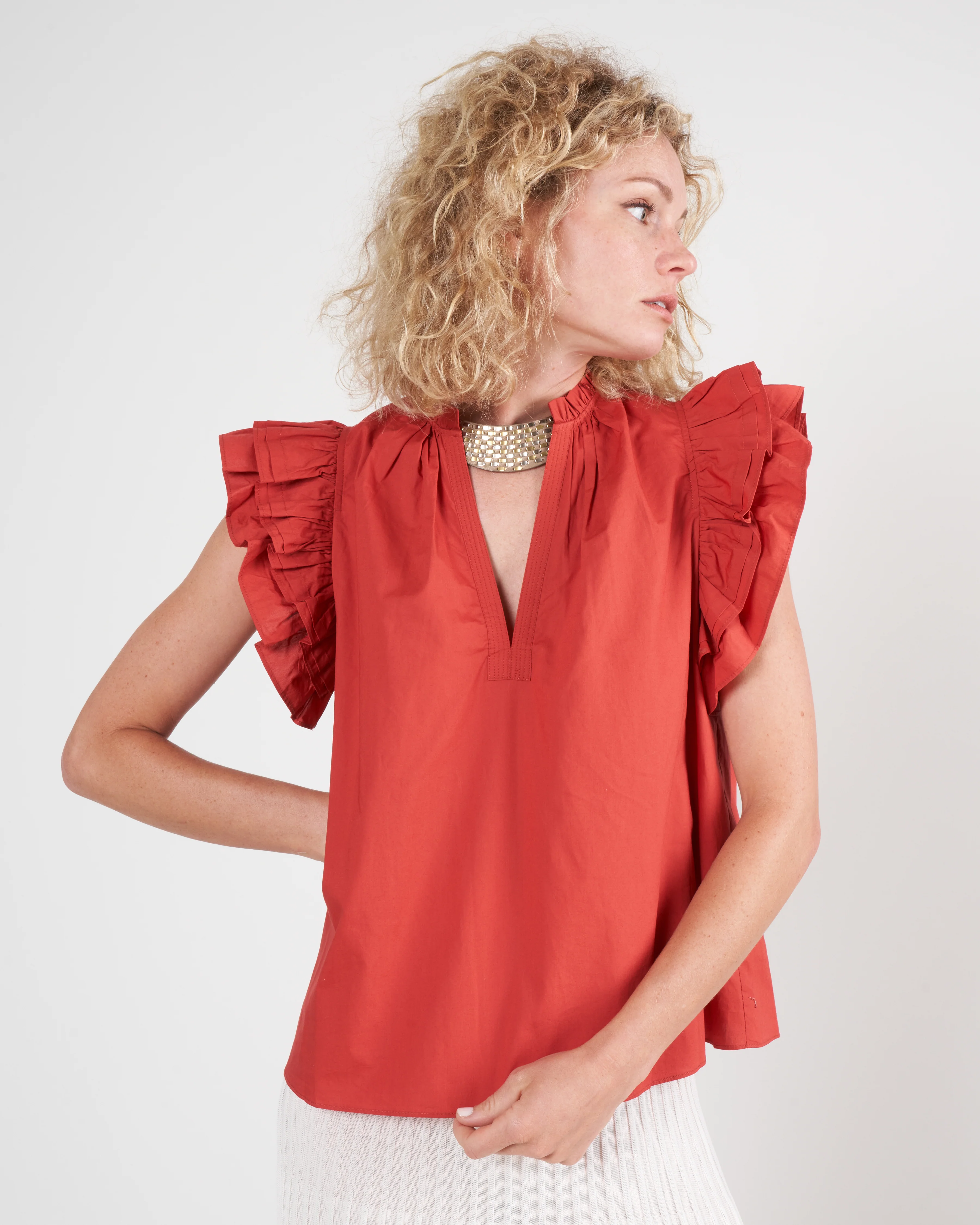 elena top - burnt henna bnh - Image 2