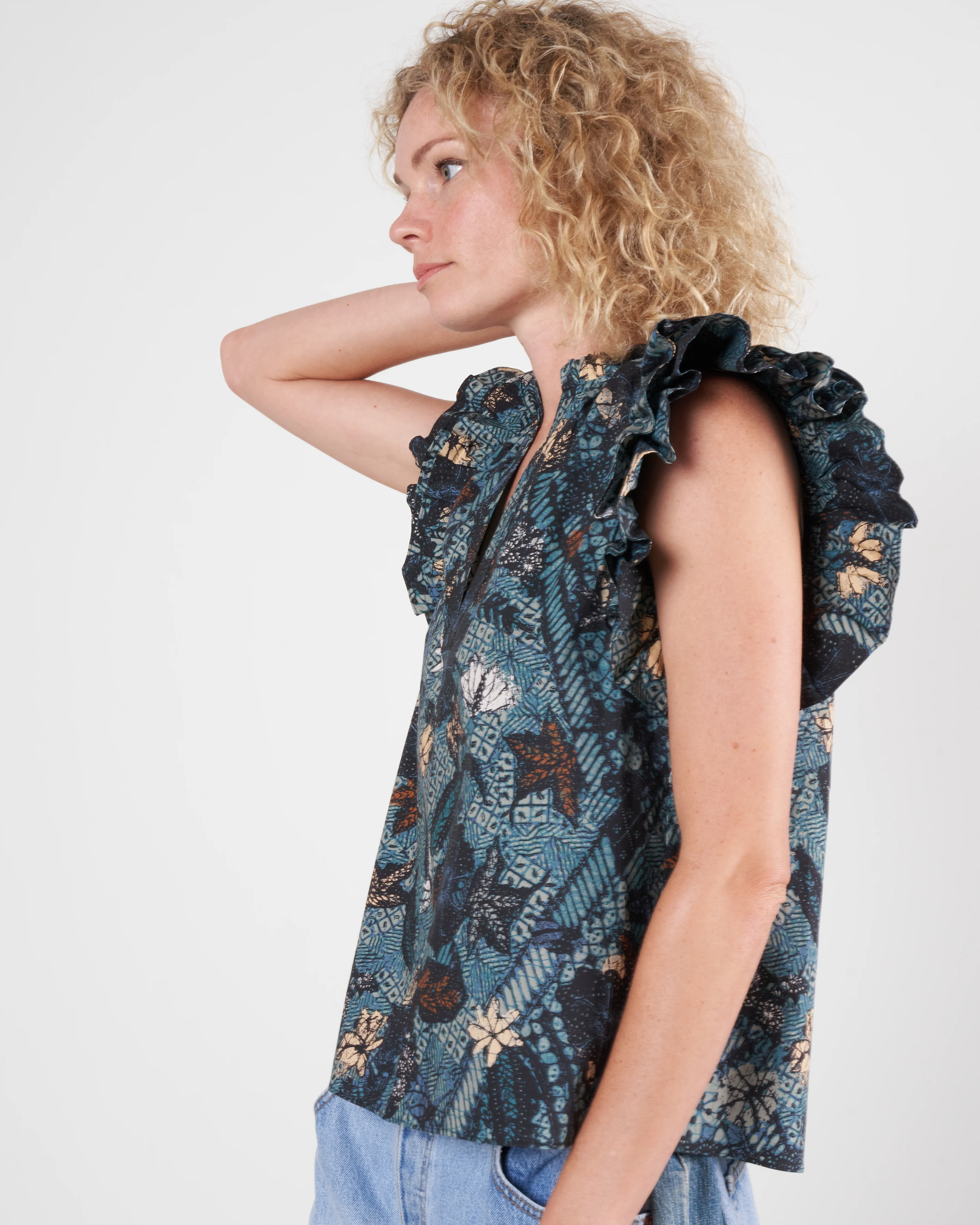 elena top - rainforest rain - Image 2