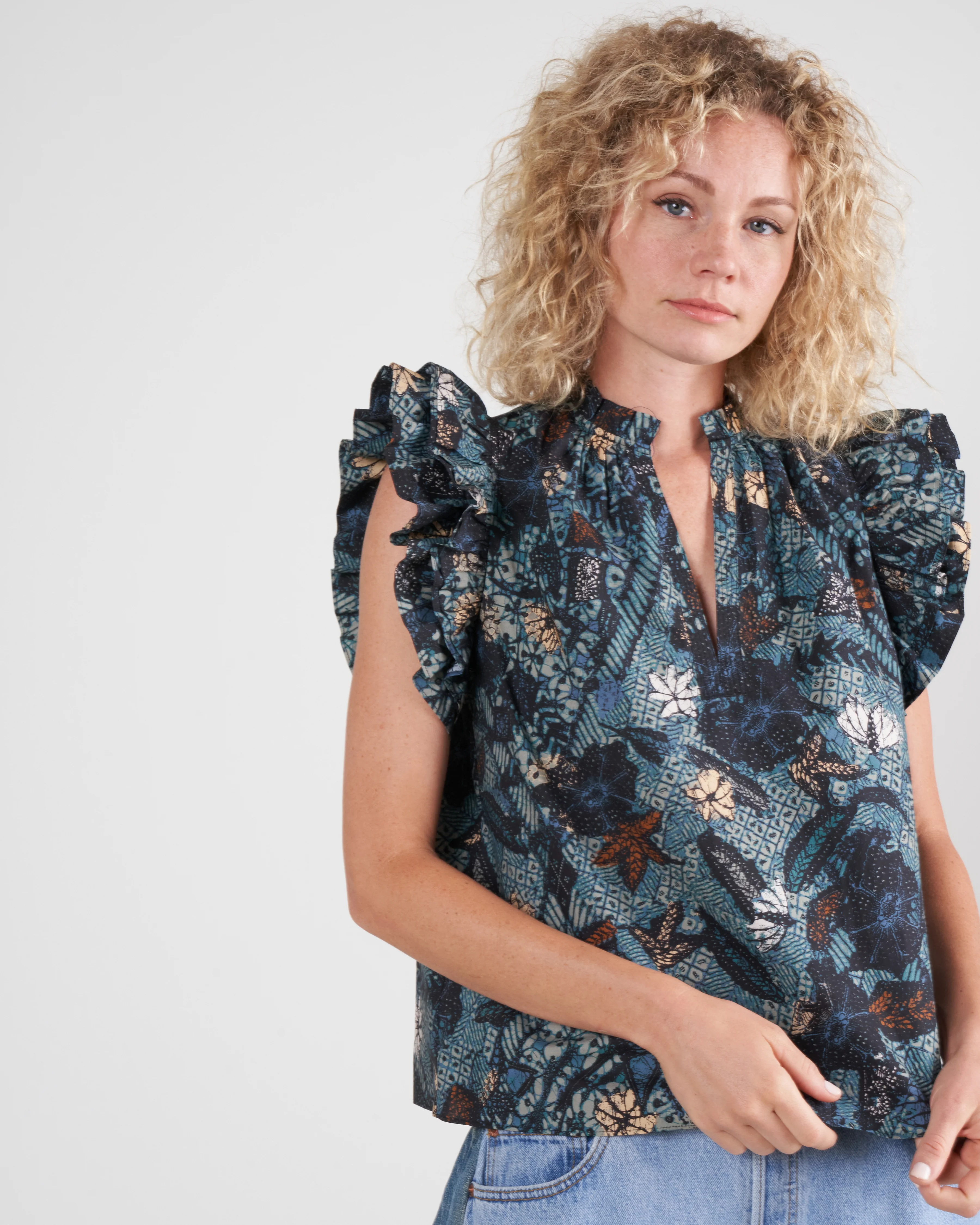 elena top - rainforest rain - Image 3