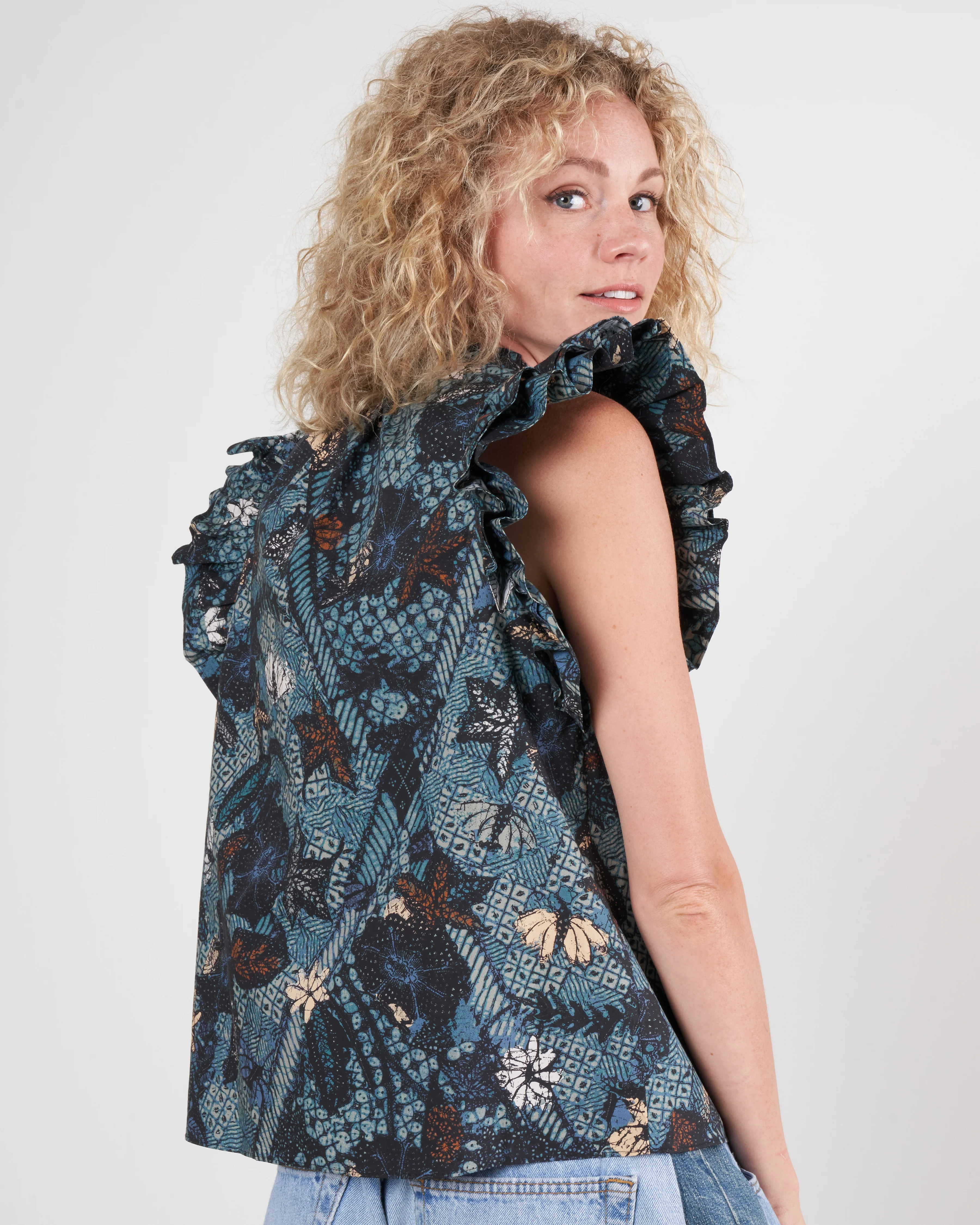 elena top - rainforest rain - Image 4