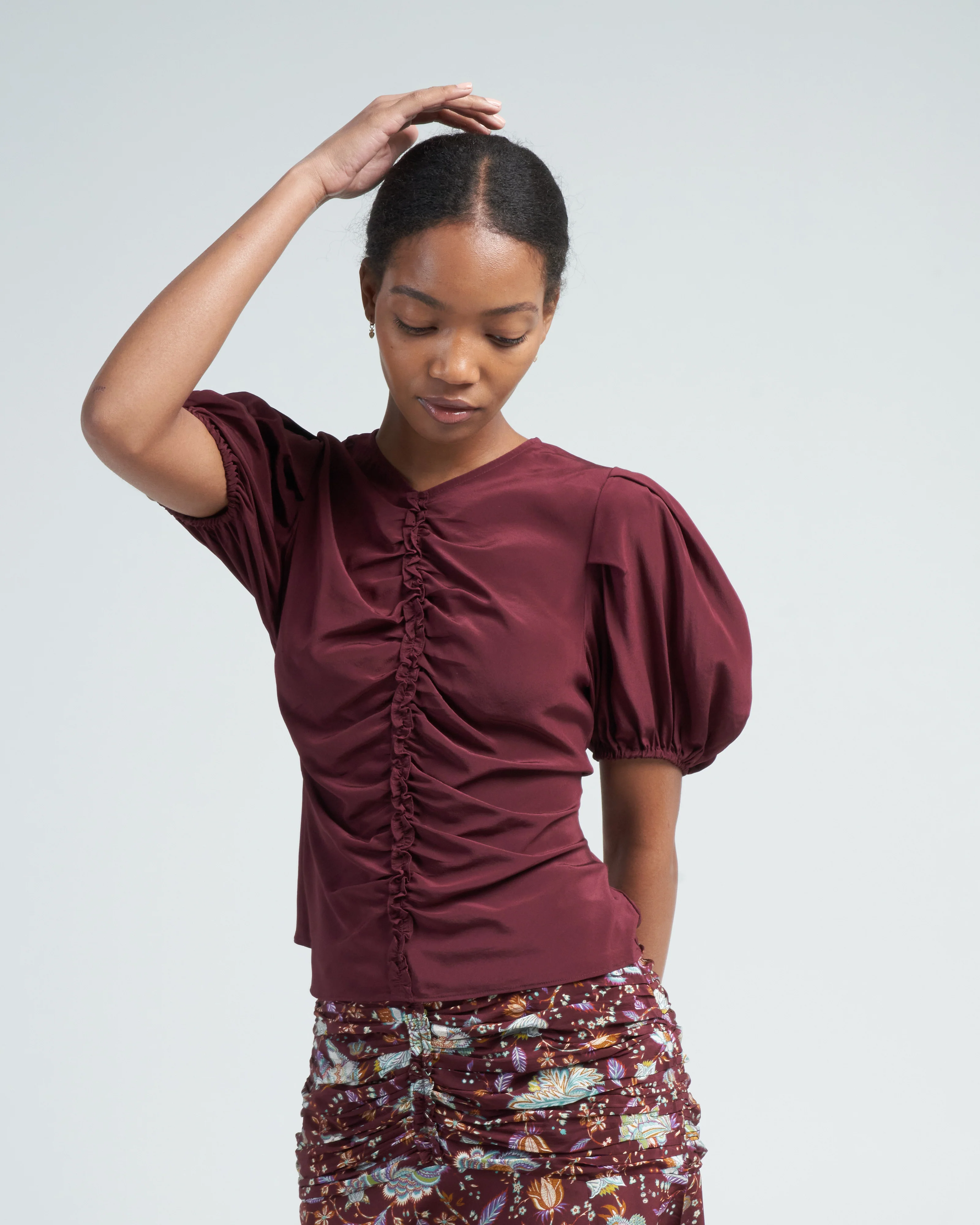 elise top - mahogany - Image 2