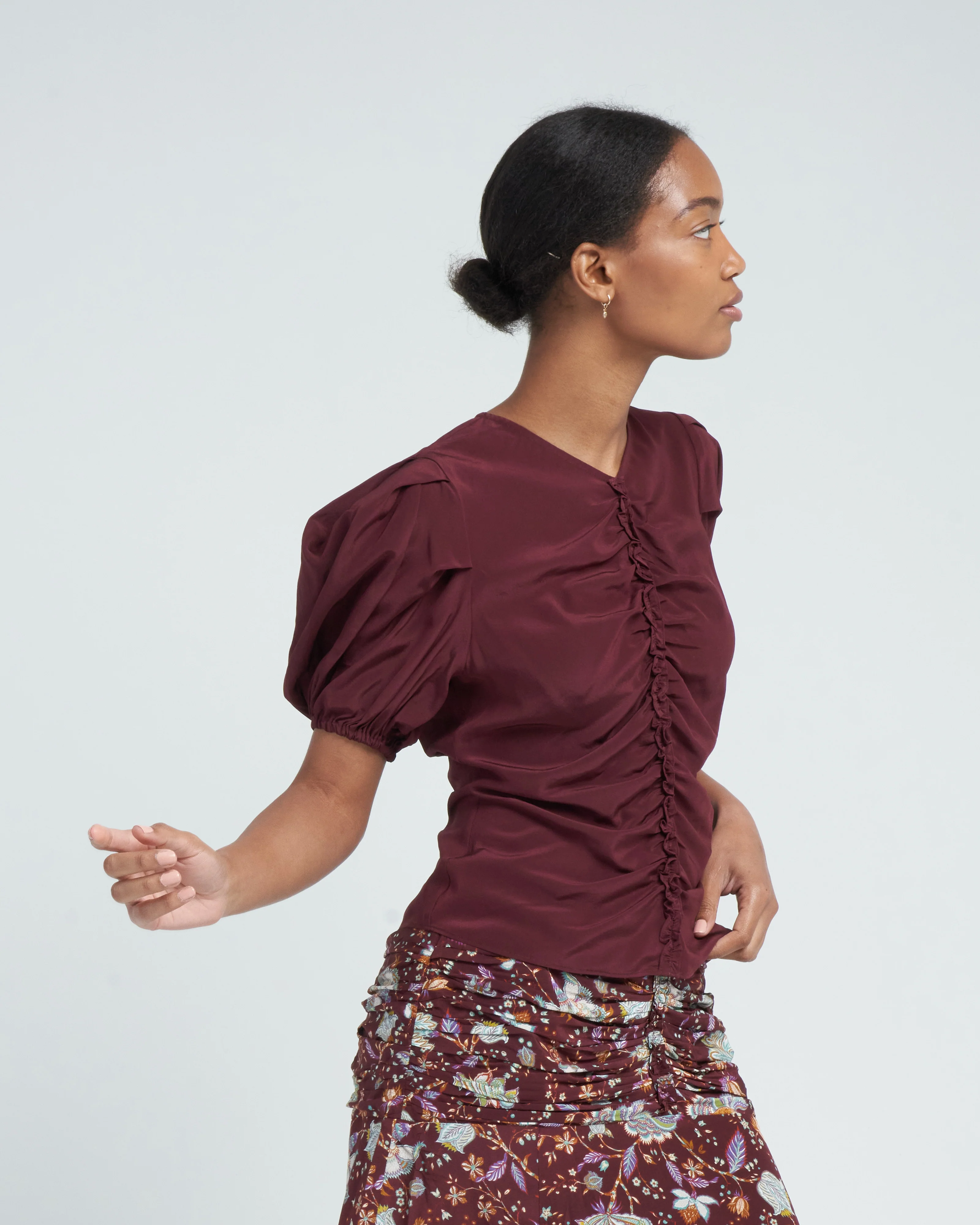 elise top - mahogany - Image 3