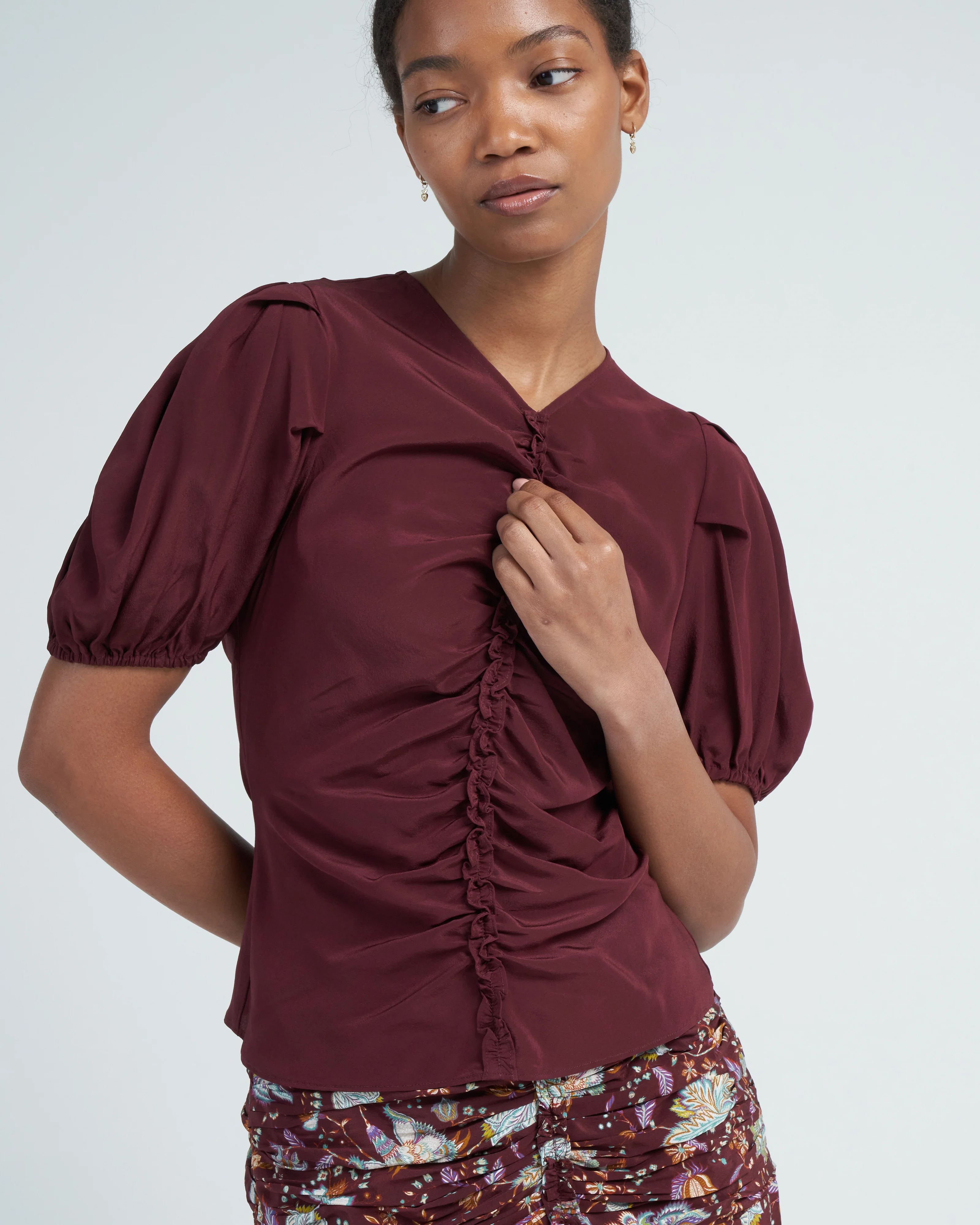 elise top - mahogany - Image 5