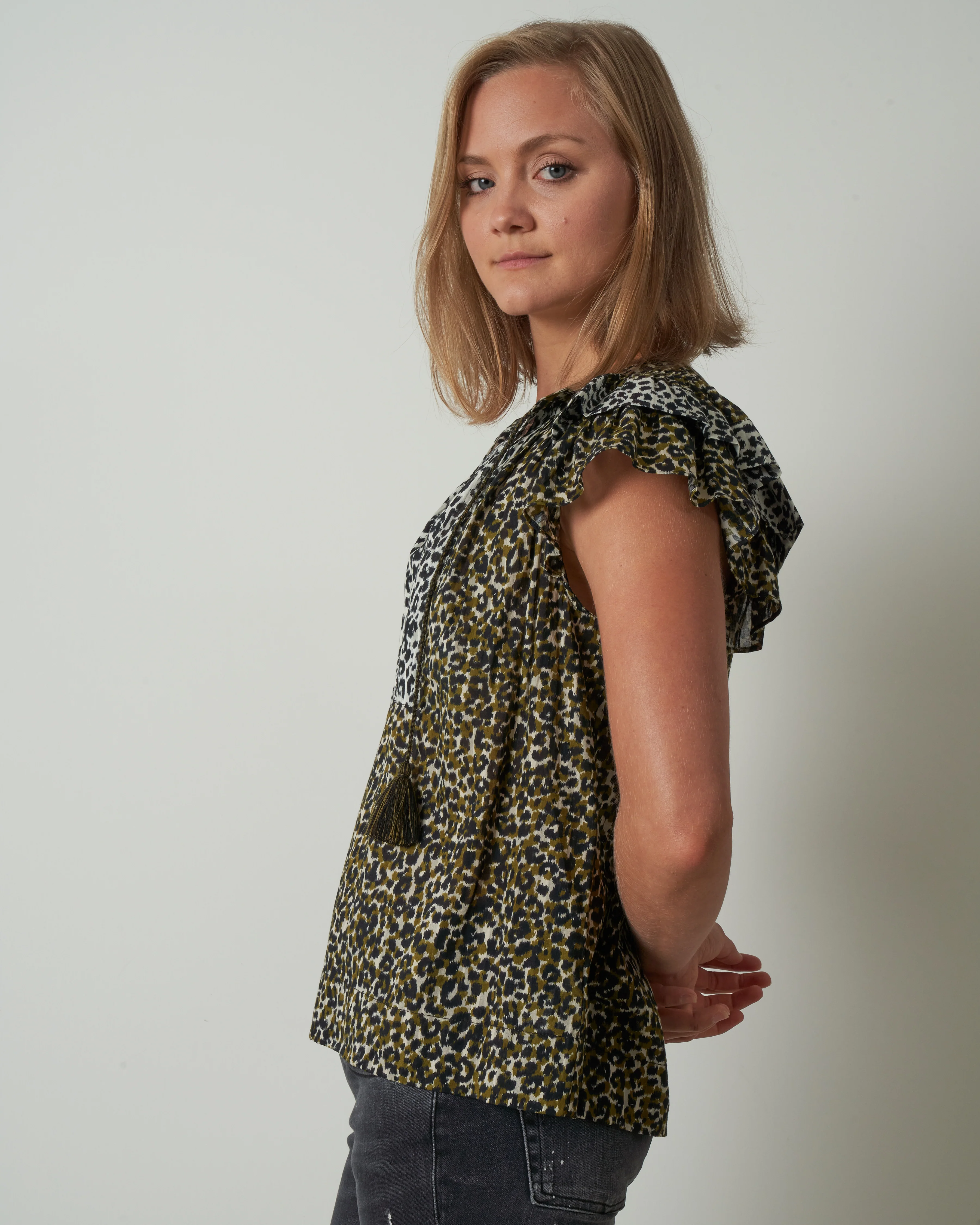 elm top - army - Image 2