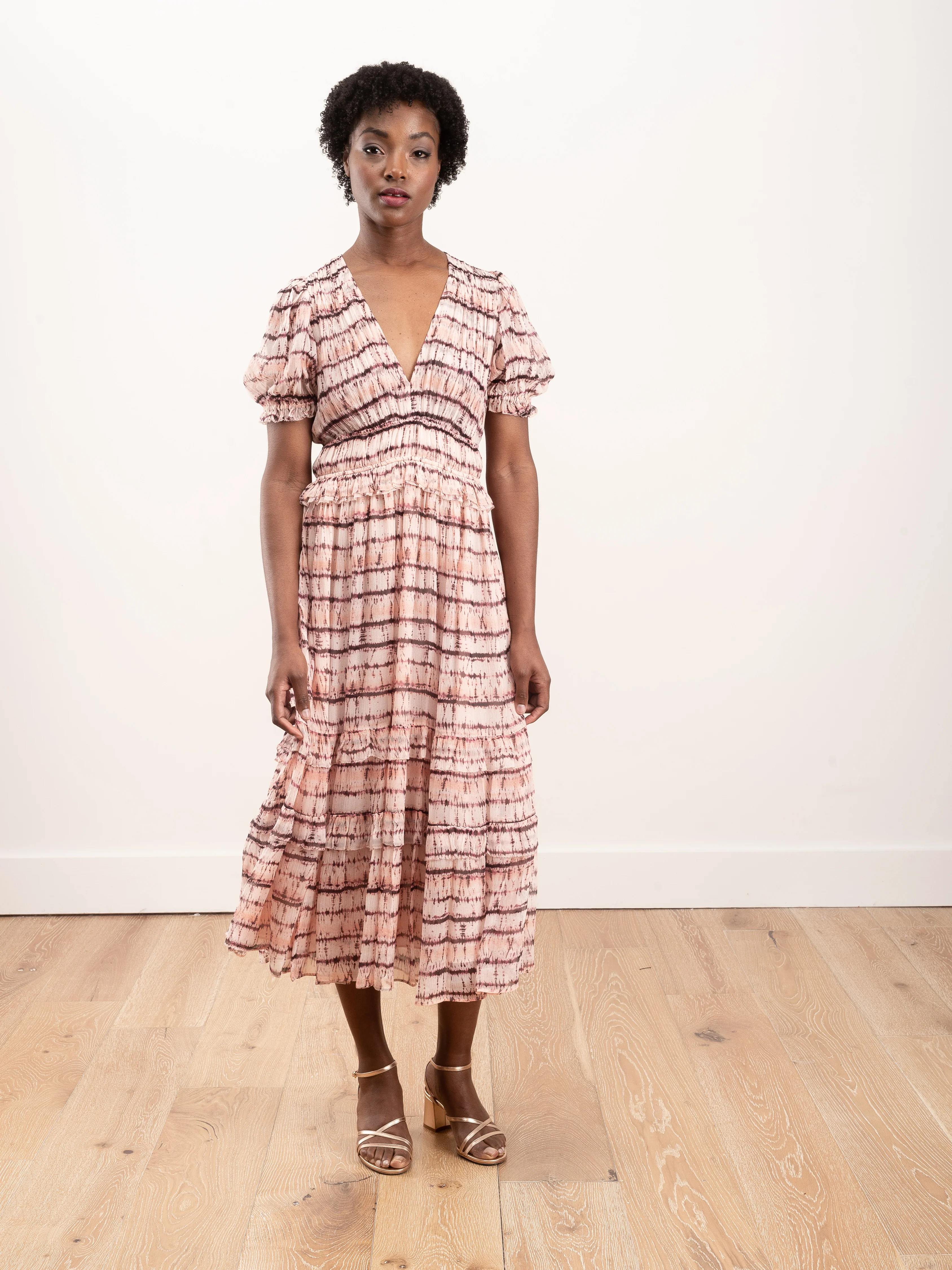 elodie dress - blush tie dye - Image 2