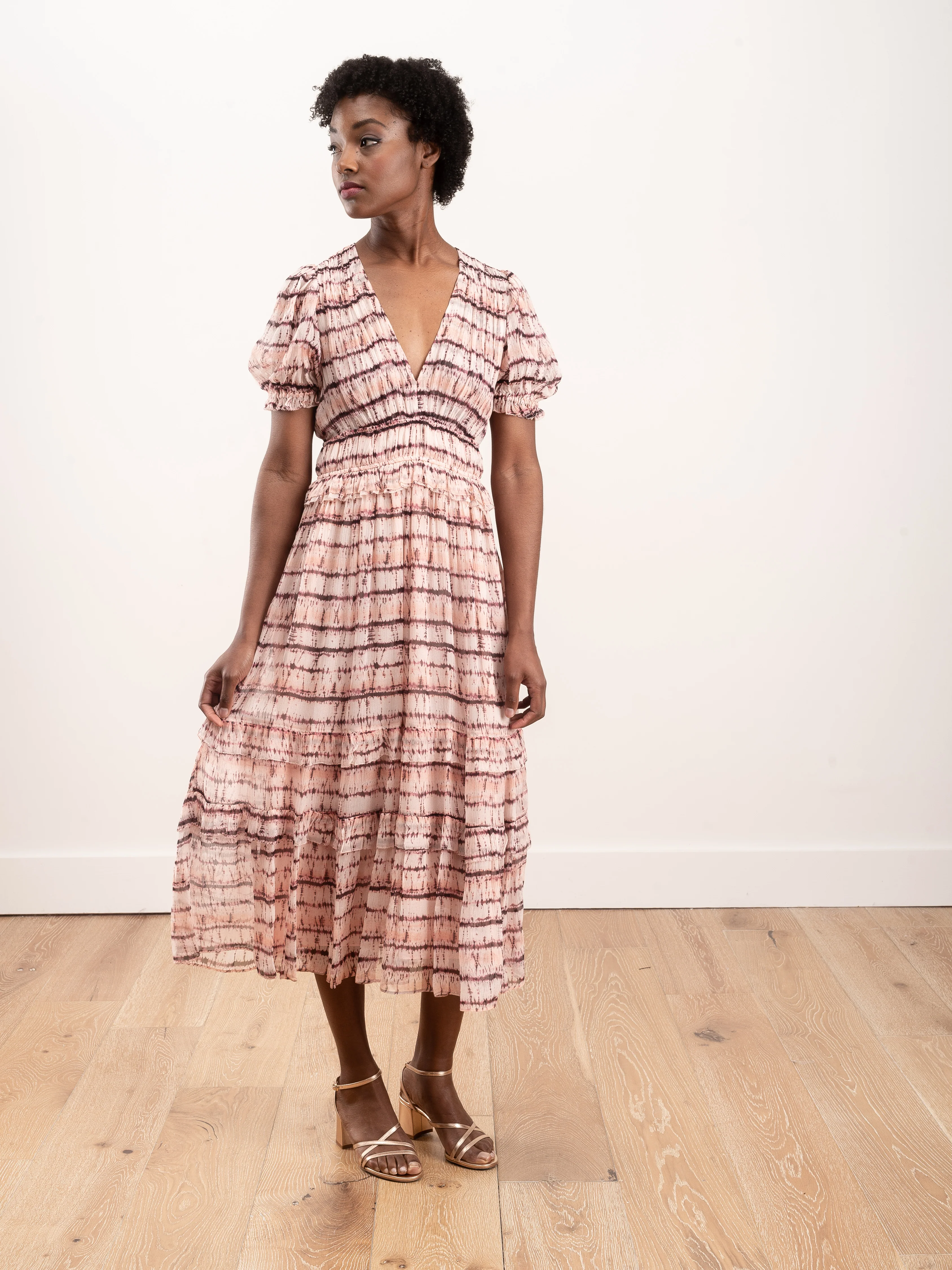 elodie dress - blush tie dye - Image 3