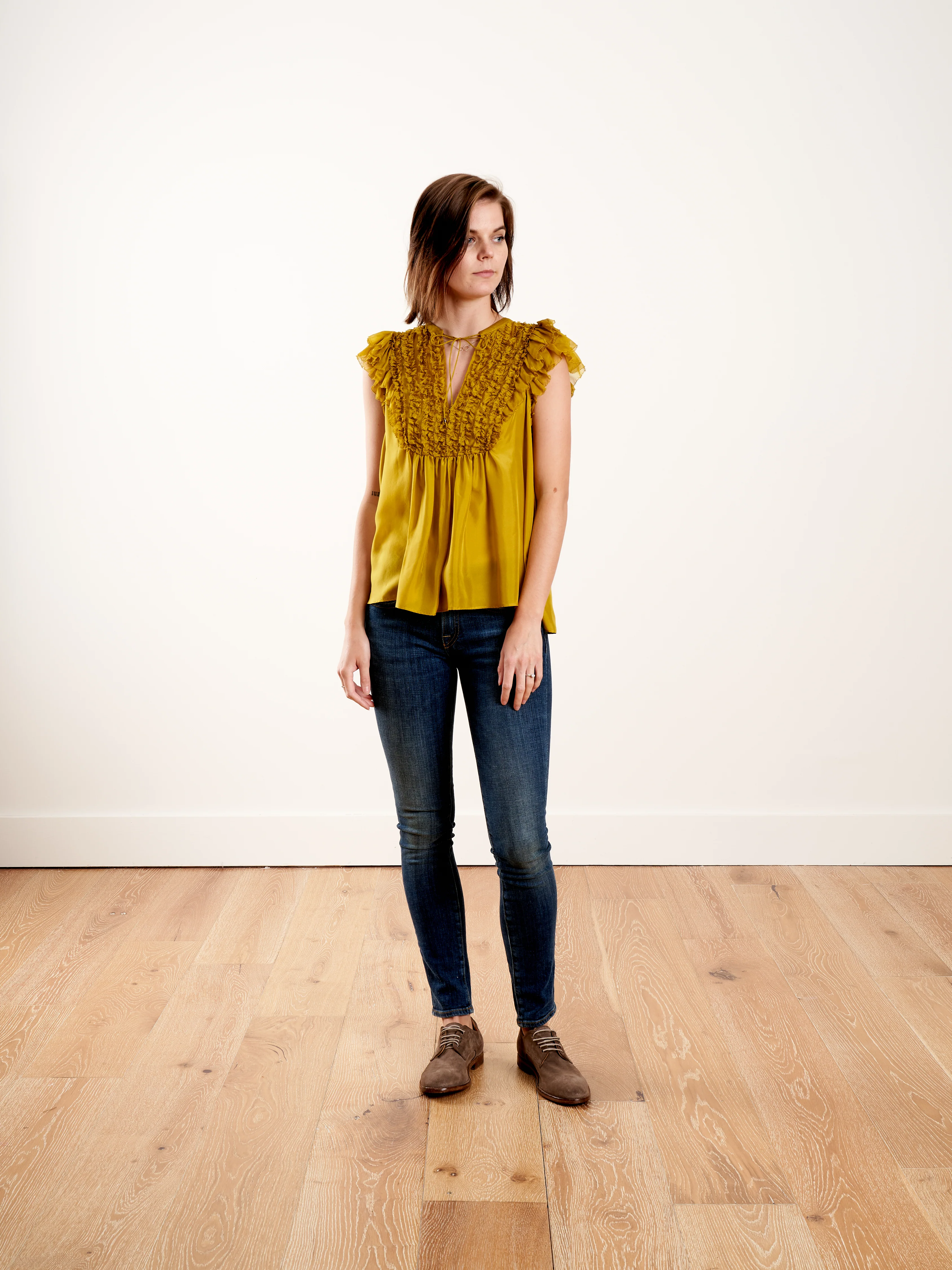evona top - chartreuse - Image 2
