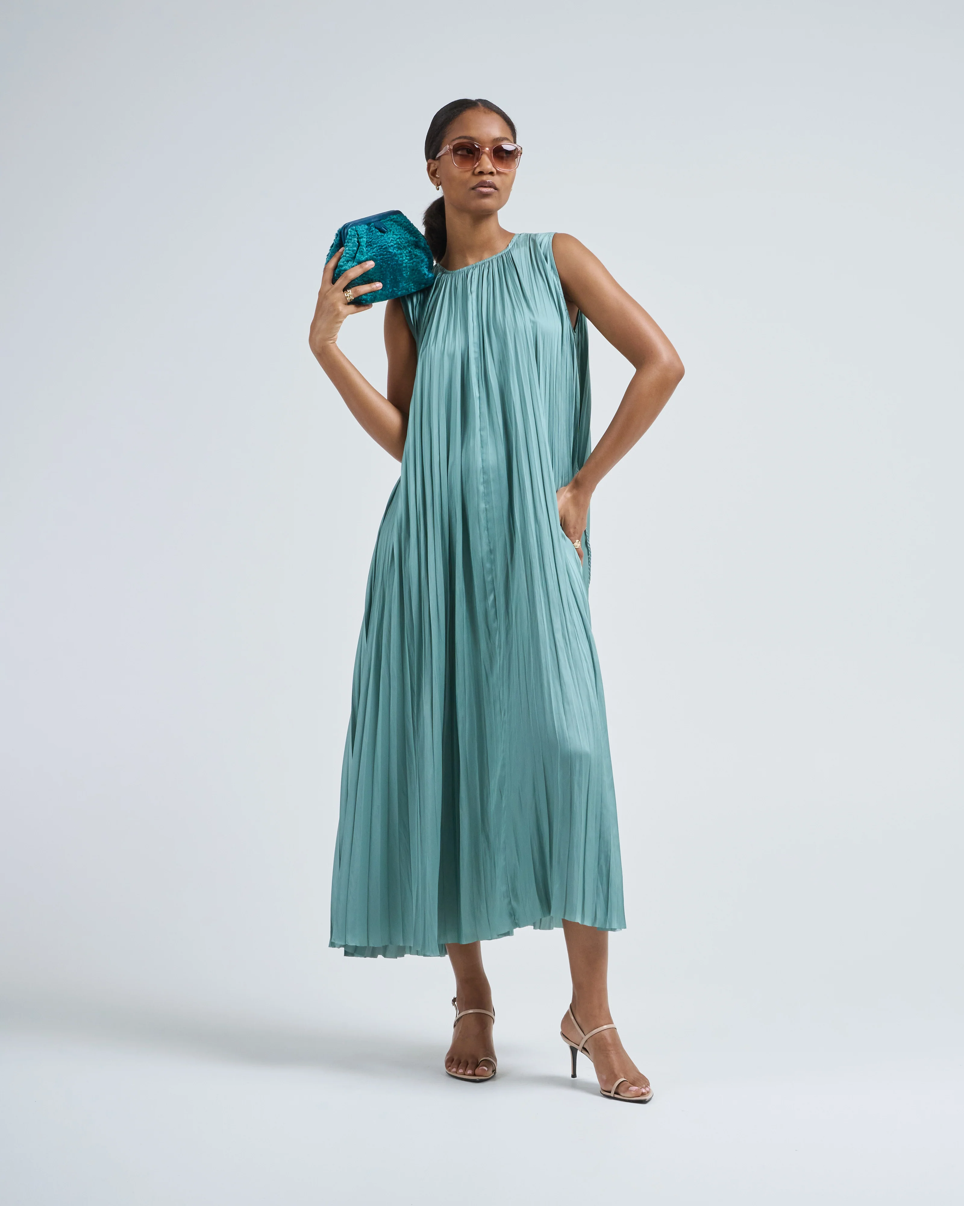 fianna pleated midi dress - Image 5