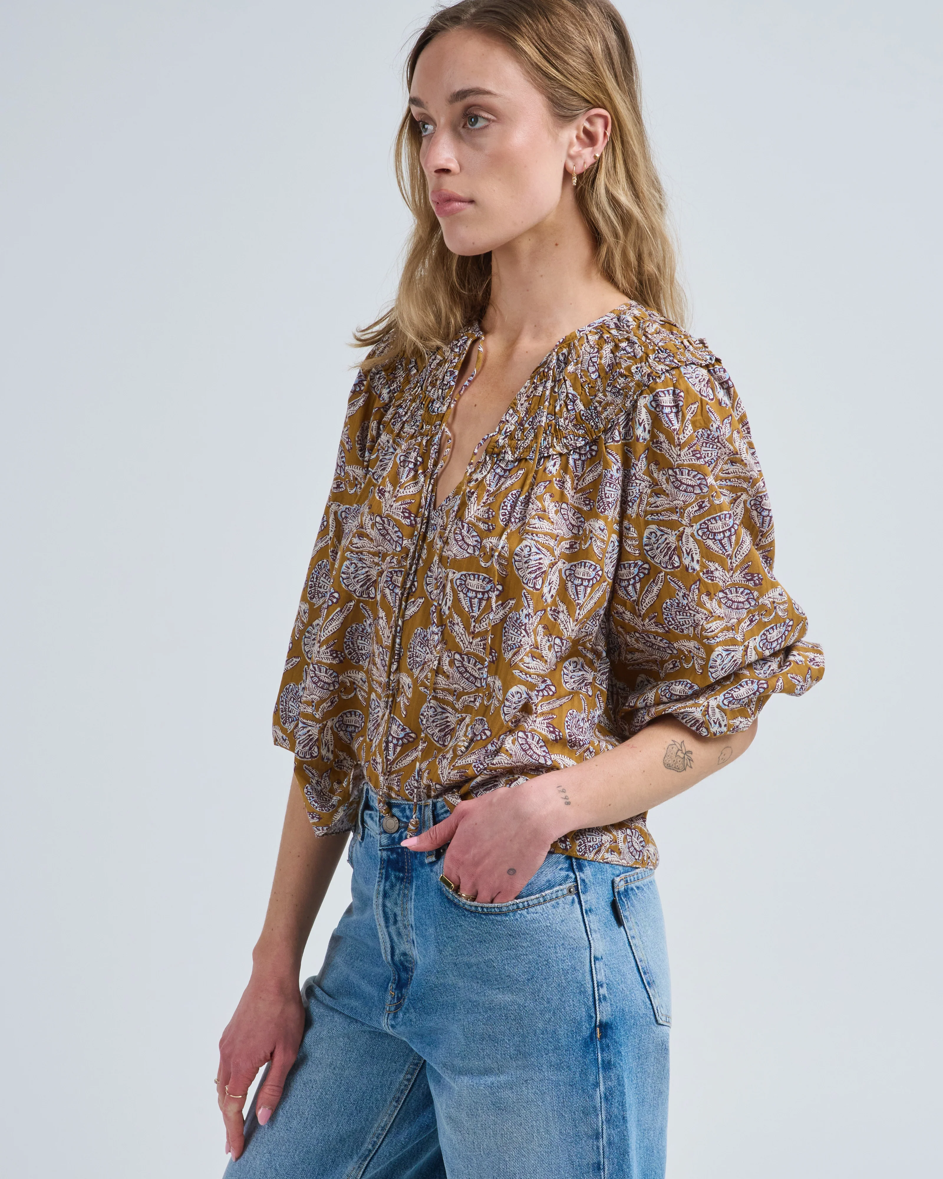 florelle ls cotton blouse - Image 3