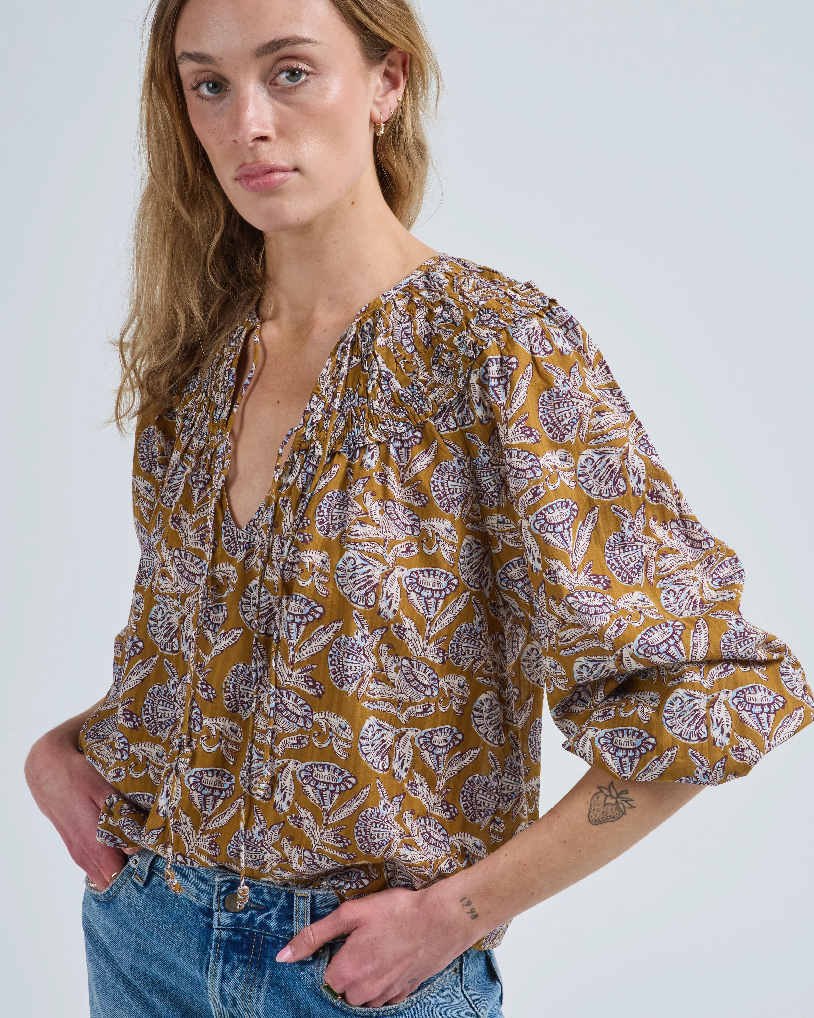 florelle ls cotton blouse - Image 5