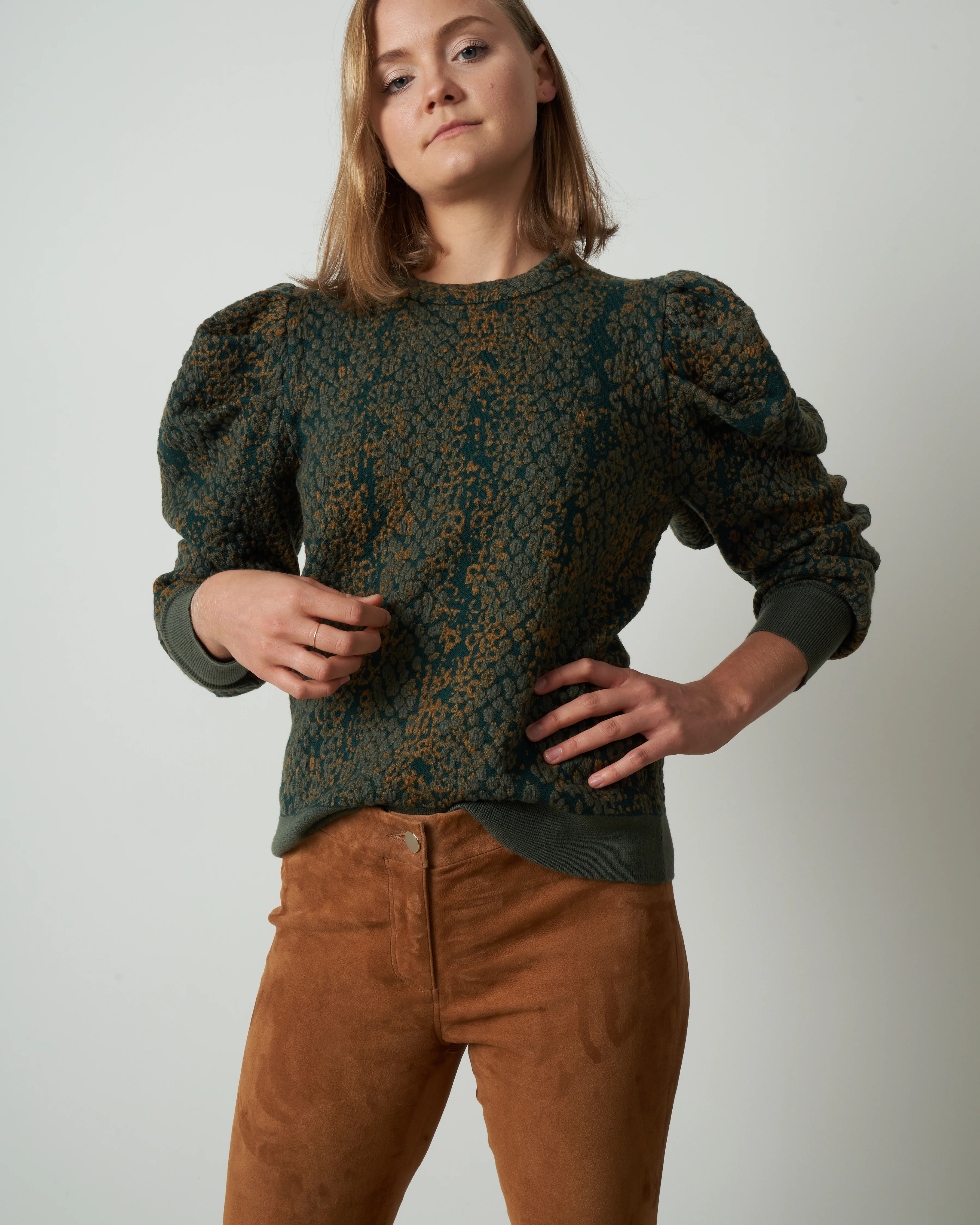 gemma pullover - pine python - Image 2