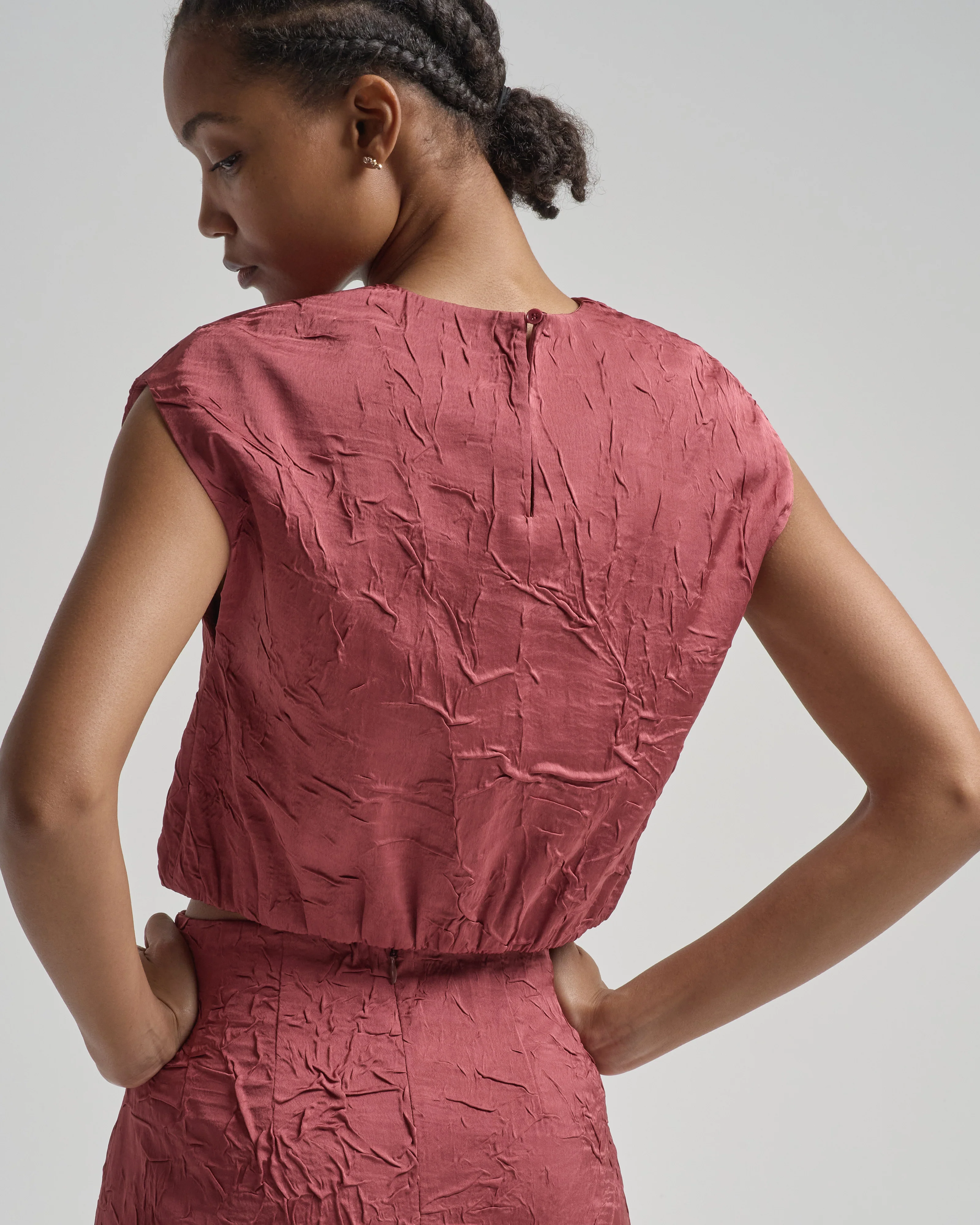 gisella satin crop top - Image 5