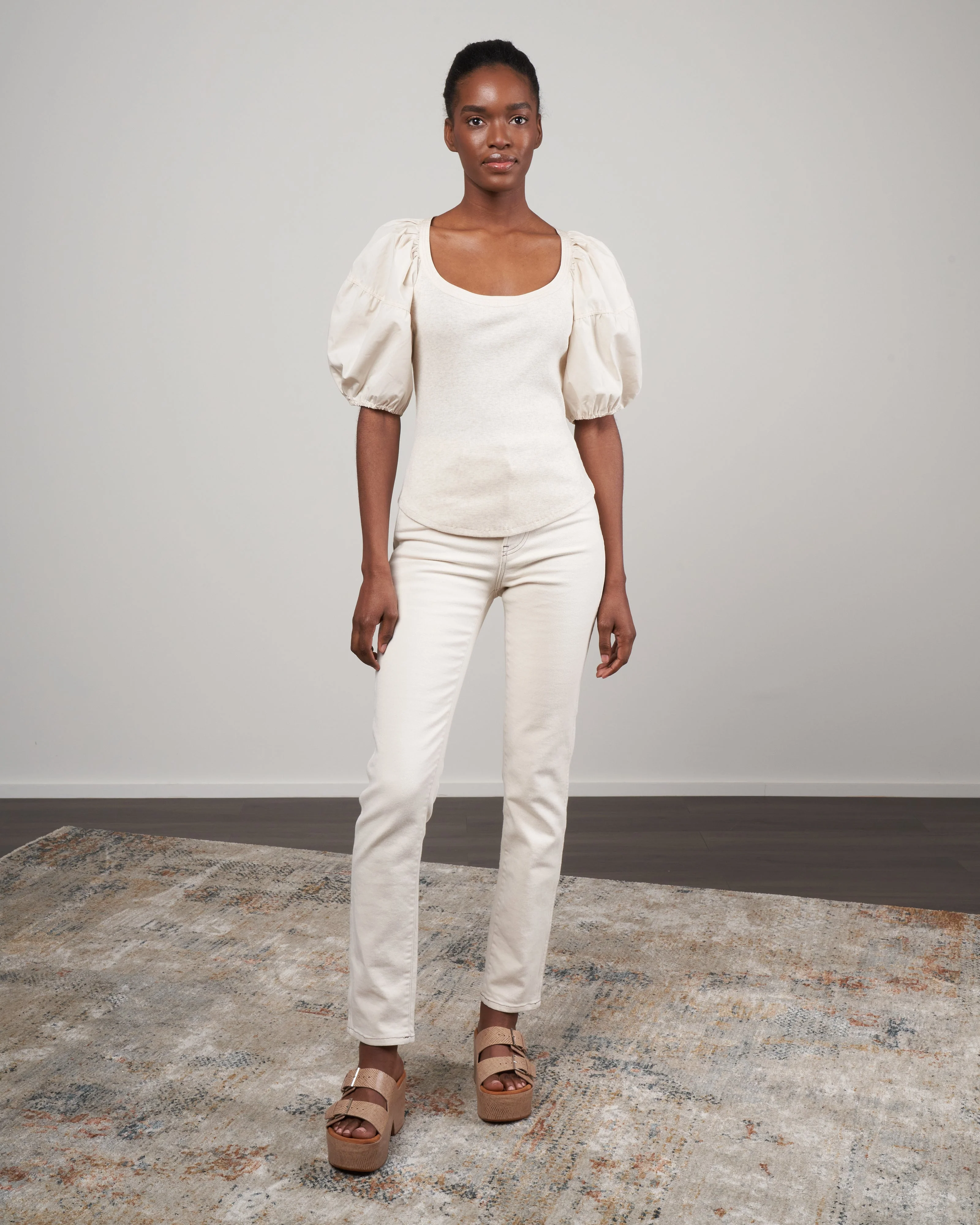 harlowe pullover - ivory melange - Image 2